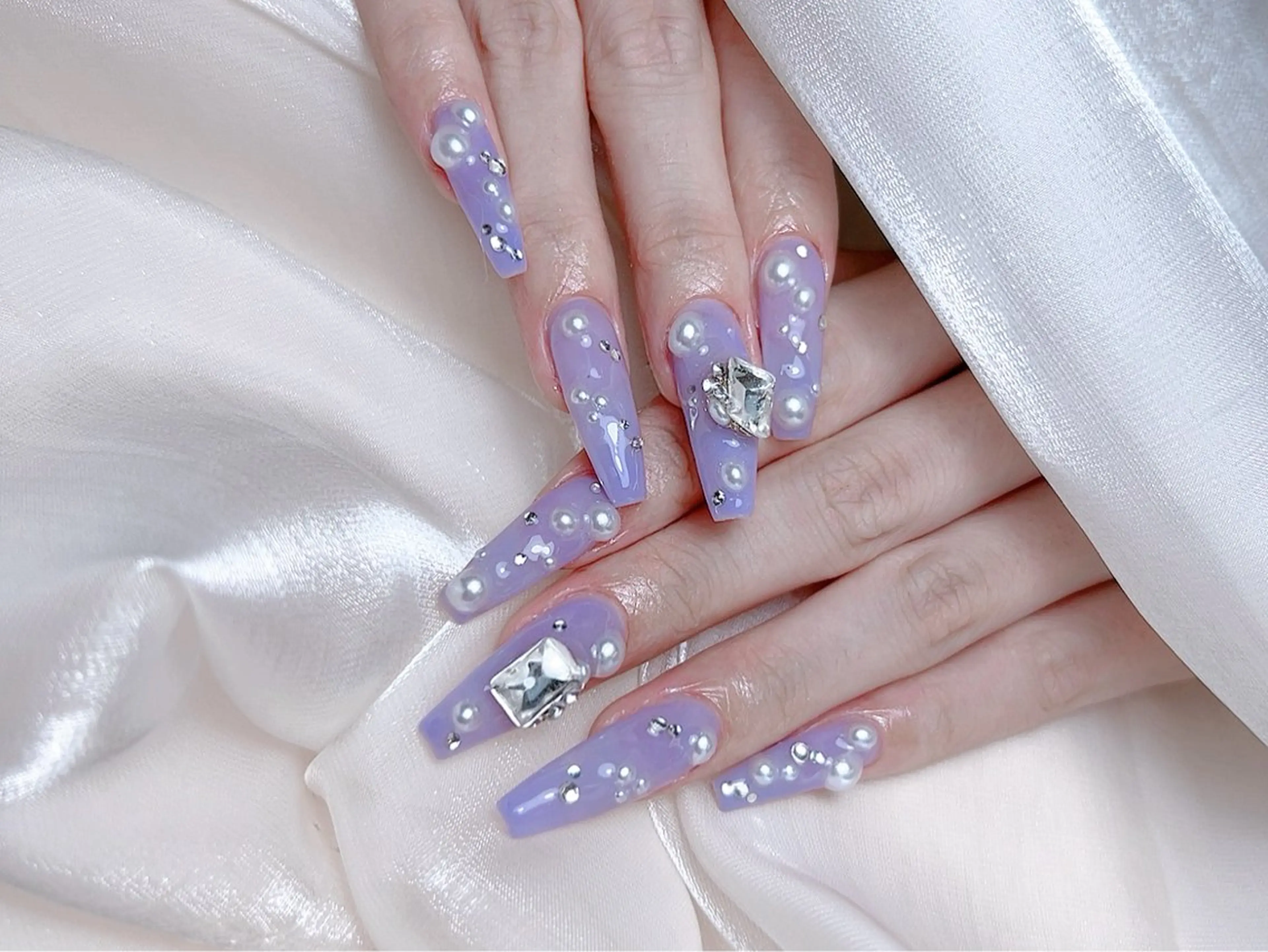 ネイル ハンドネイル M🌷nail 長さだし専門店のネイルデザイン