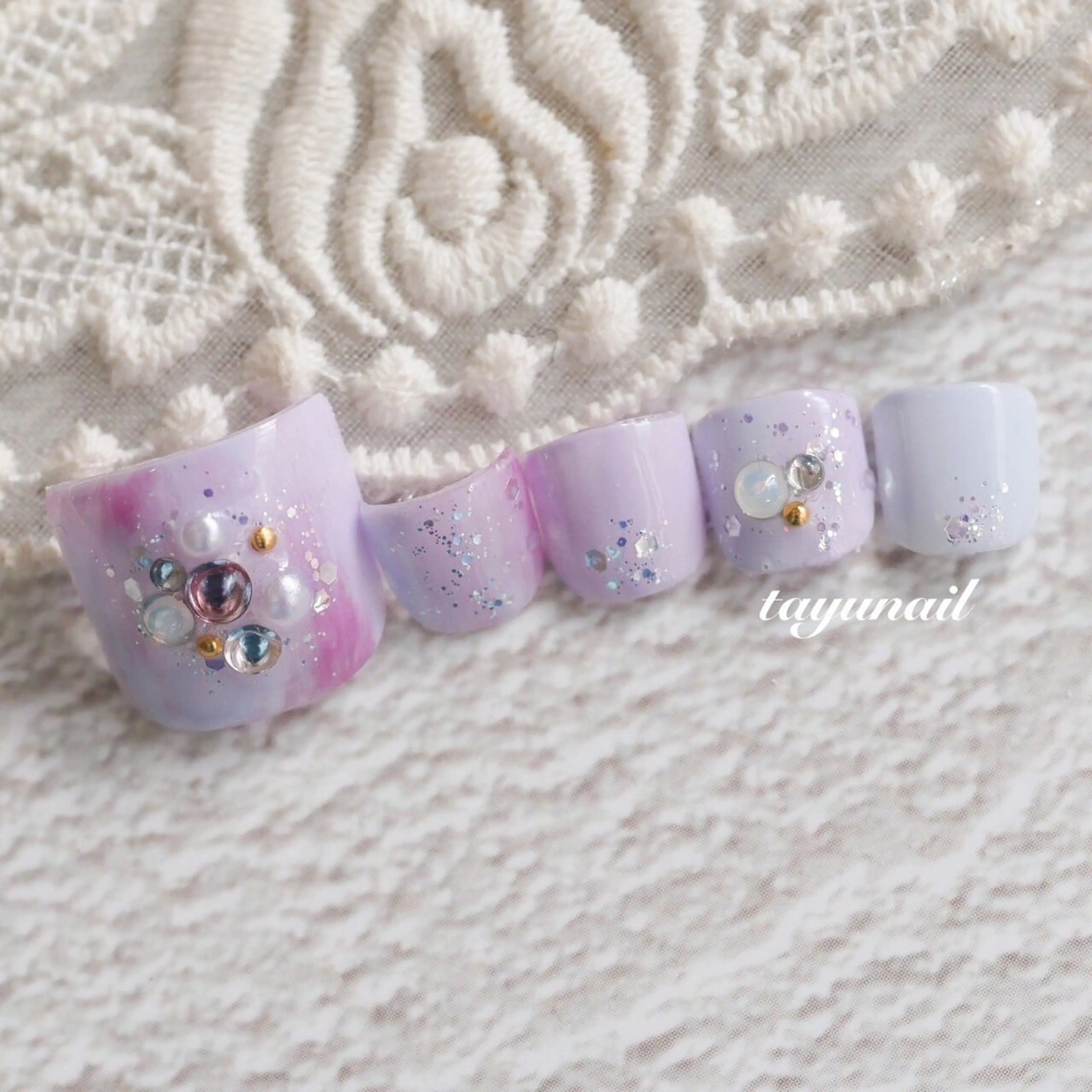 ネイル アートネイル ジェルネイル パラジェル 春ネイル ネイルサロン 【たゆnail】のネイルデザイン