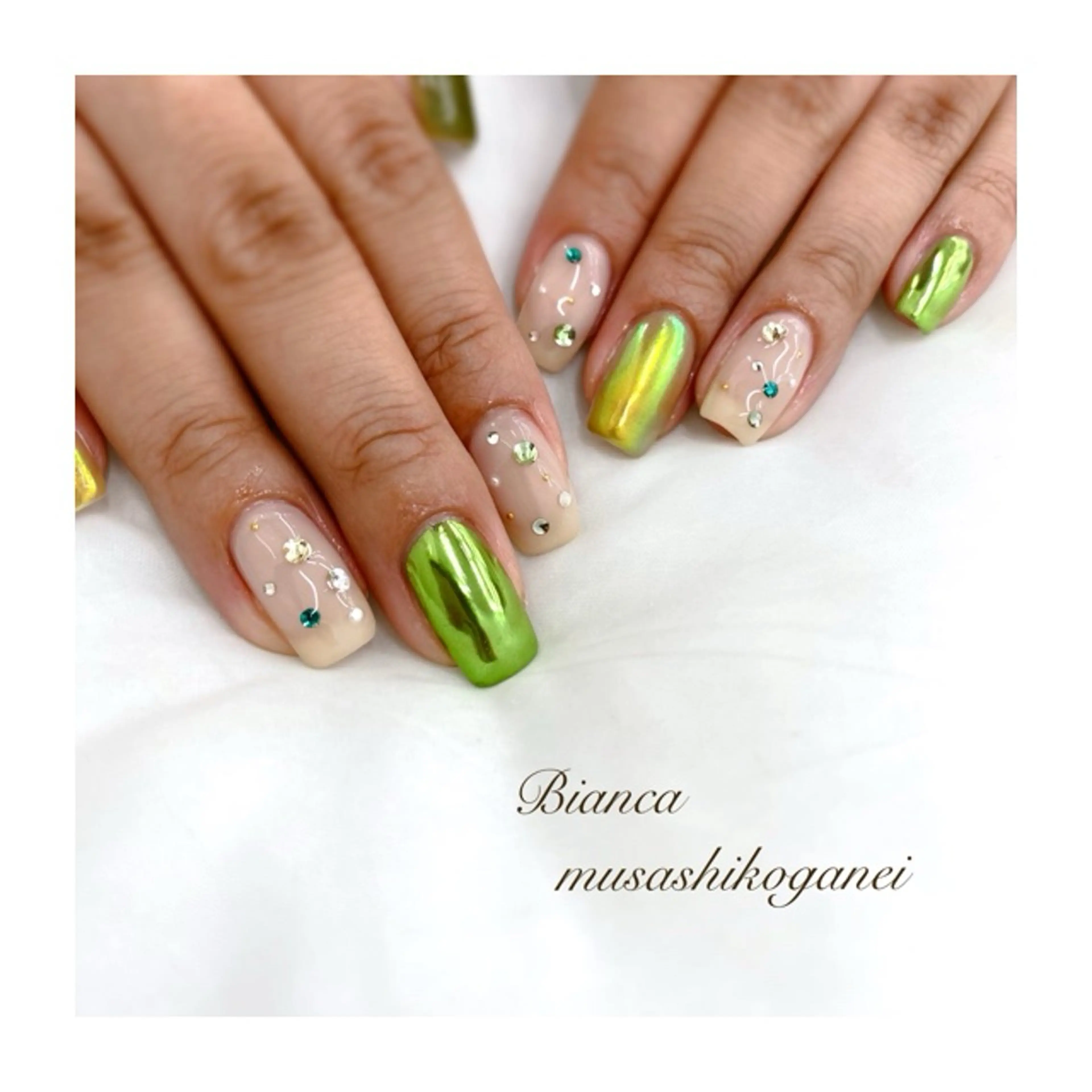 ネイル ハンドネイル Bianca 武蔵小金井 しぎはらのネイルデザイン