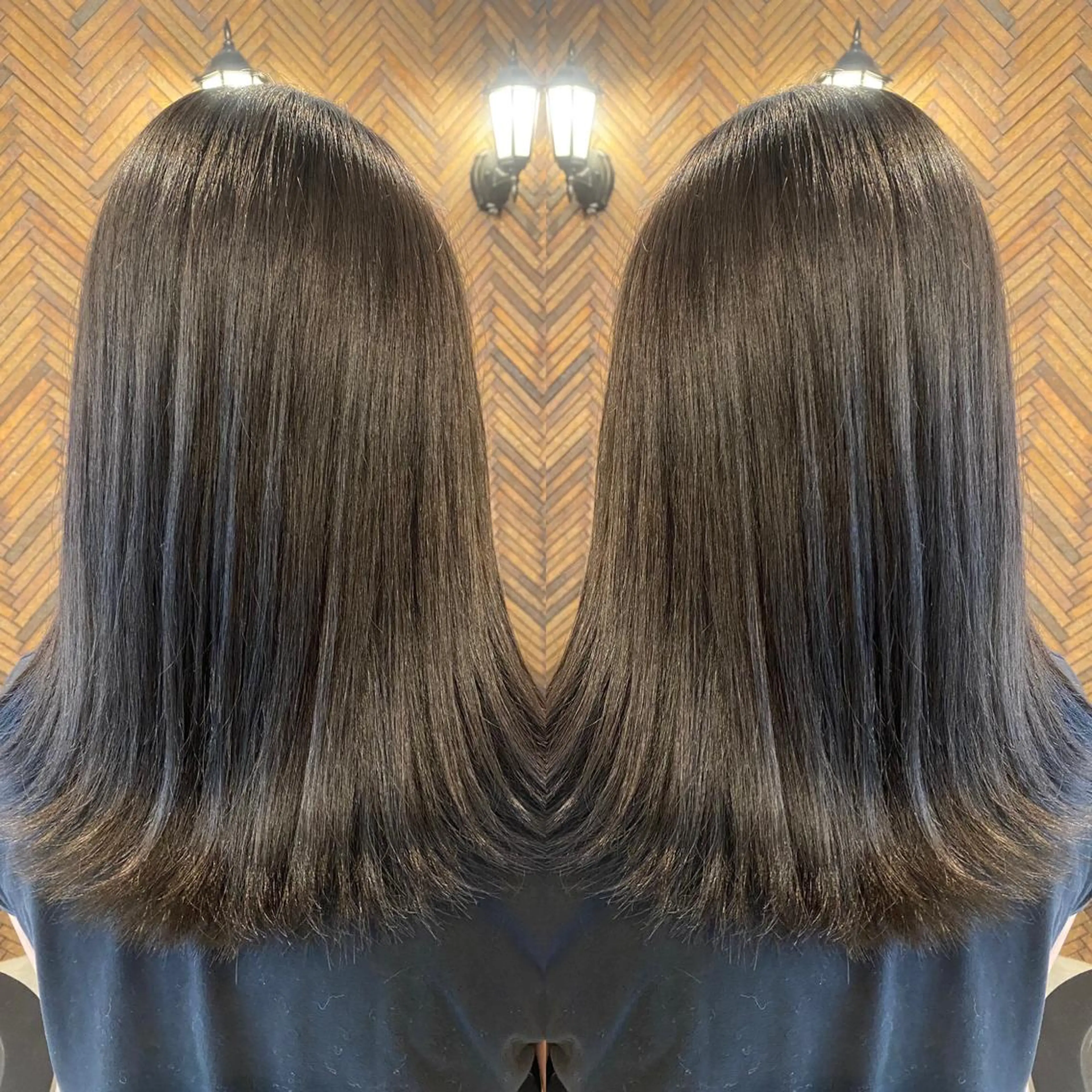 セミロング カラー tocca 💜石田愛結💜のヘアスタイル