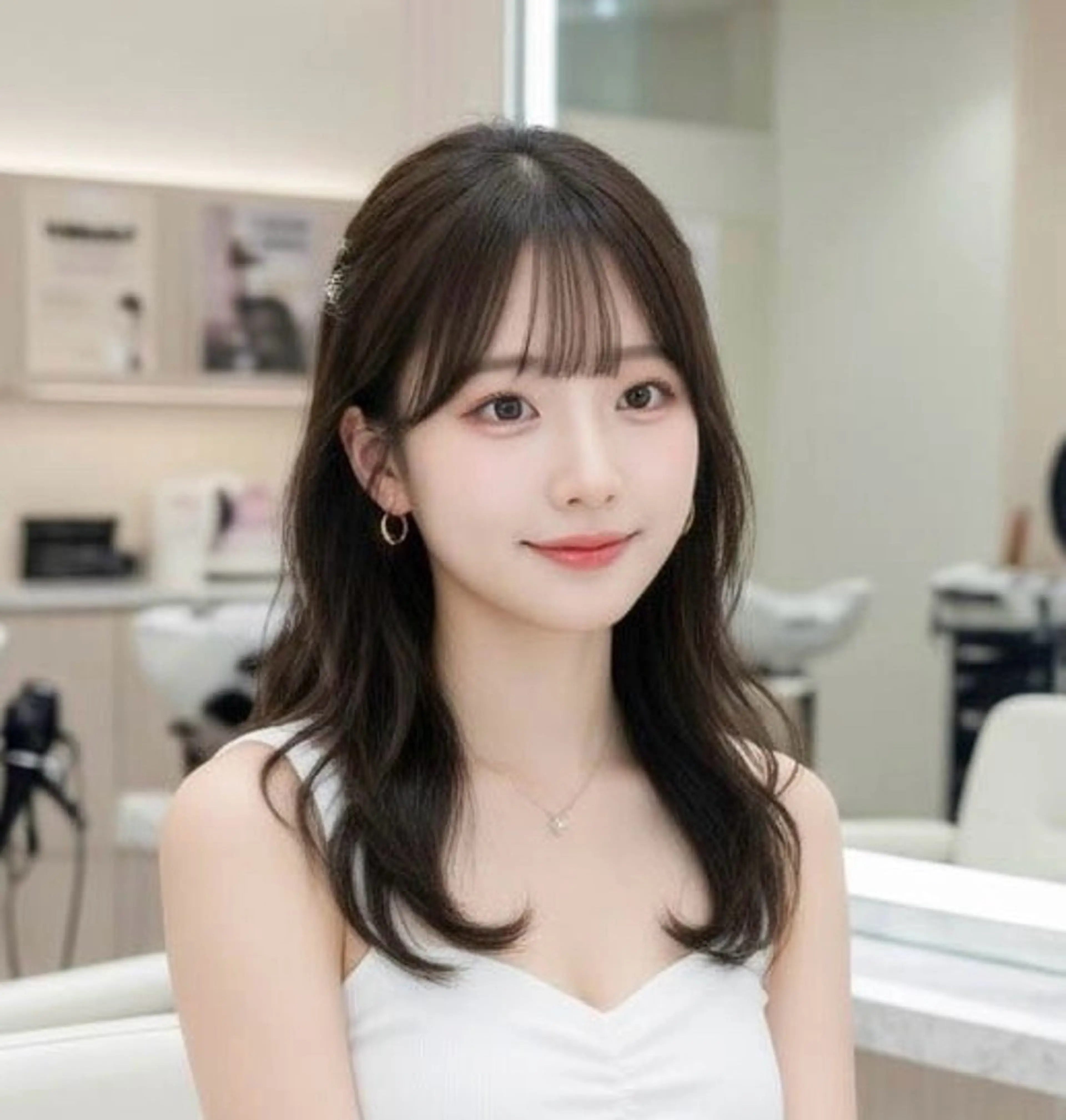 セミロング 薮本 真優のヘアスタイル