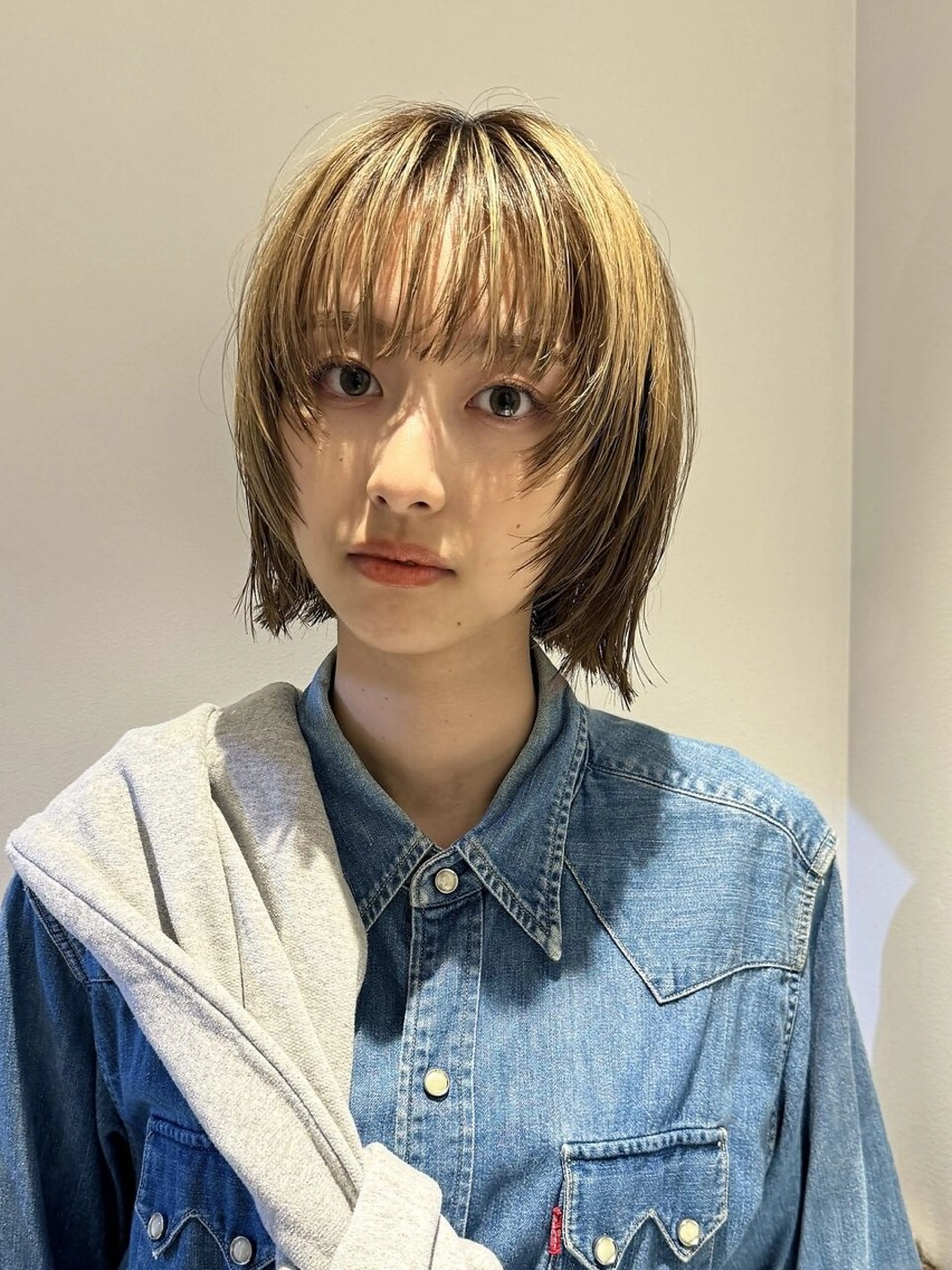 ショート カラー ショートボブ アディクシーカラー ブリーチ ケアブリーチ デザインカラー カット ヘアカラー CEINE OURのヘアスタイル