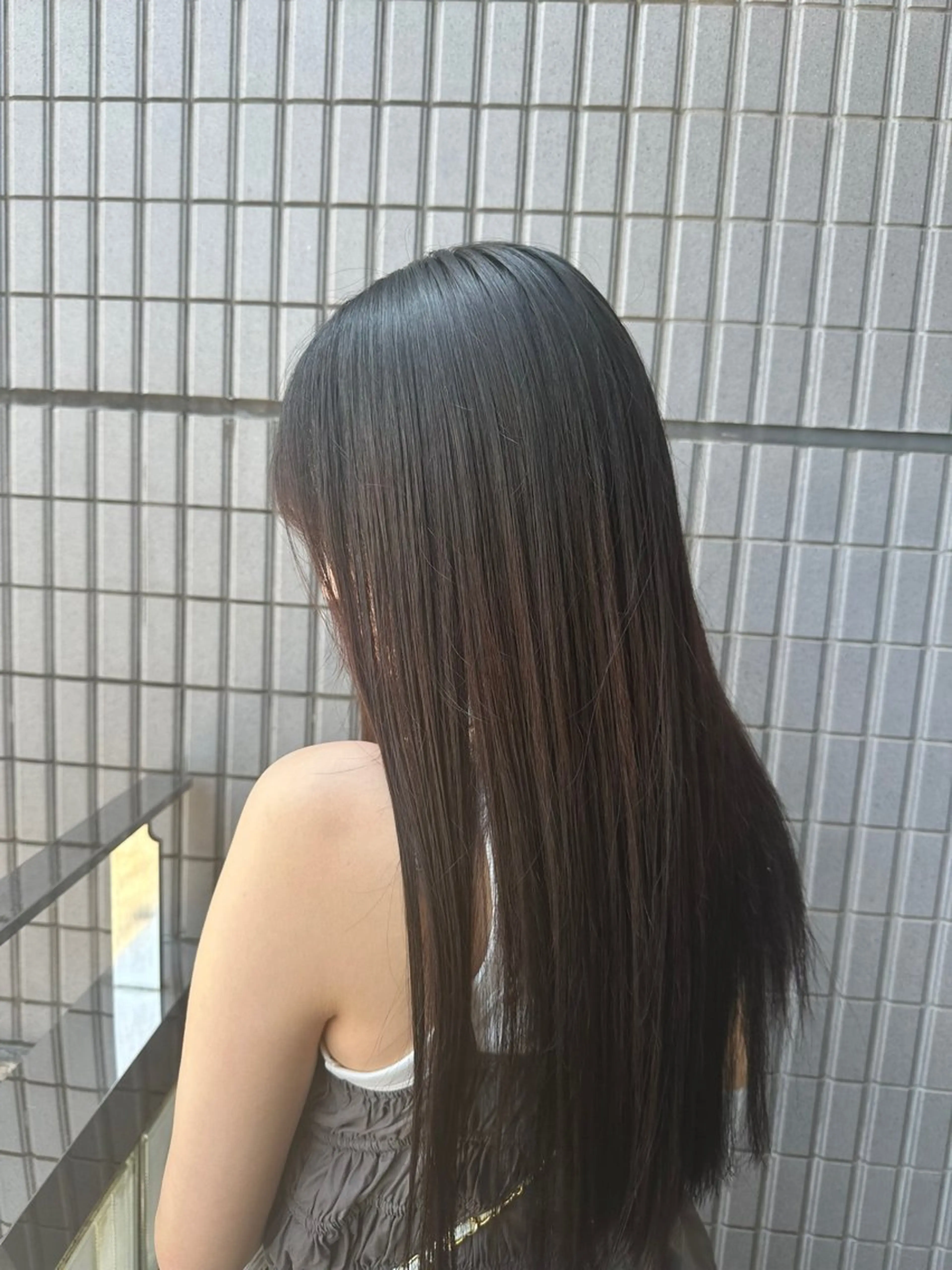 ロング ハッシュカット🎀 レイヤーダブルカラーのヘアスタイル
