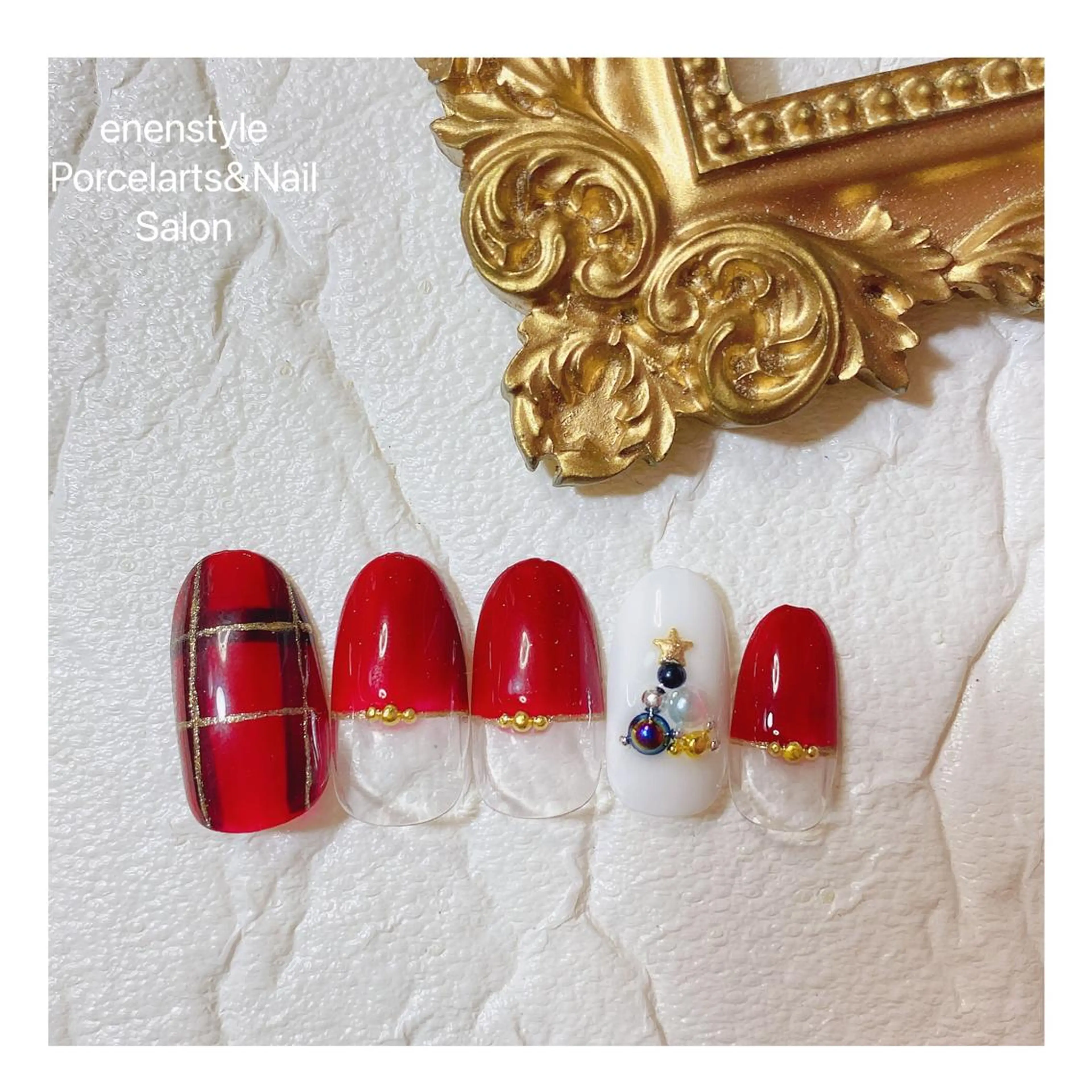 ミディアム ネイル ハンドネイル 👑enen style👑のネイルデザイン