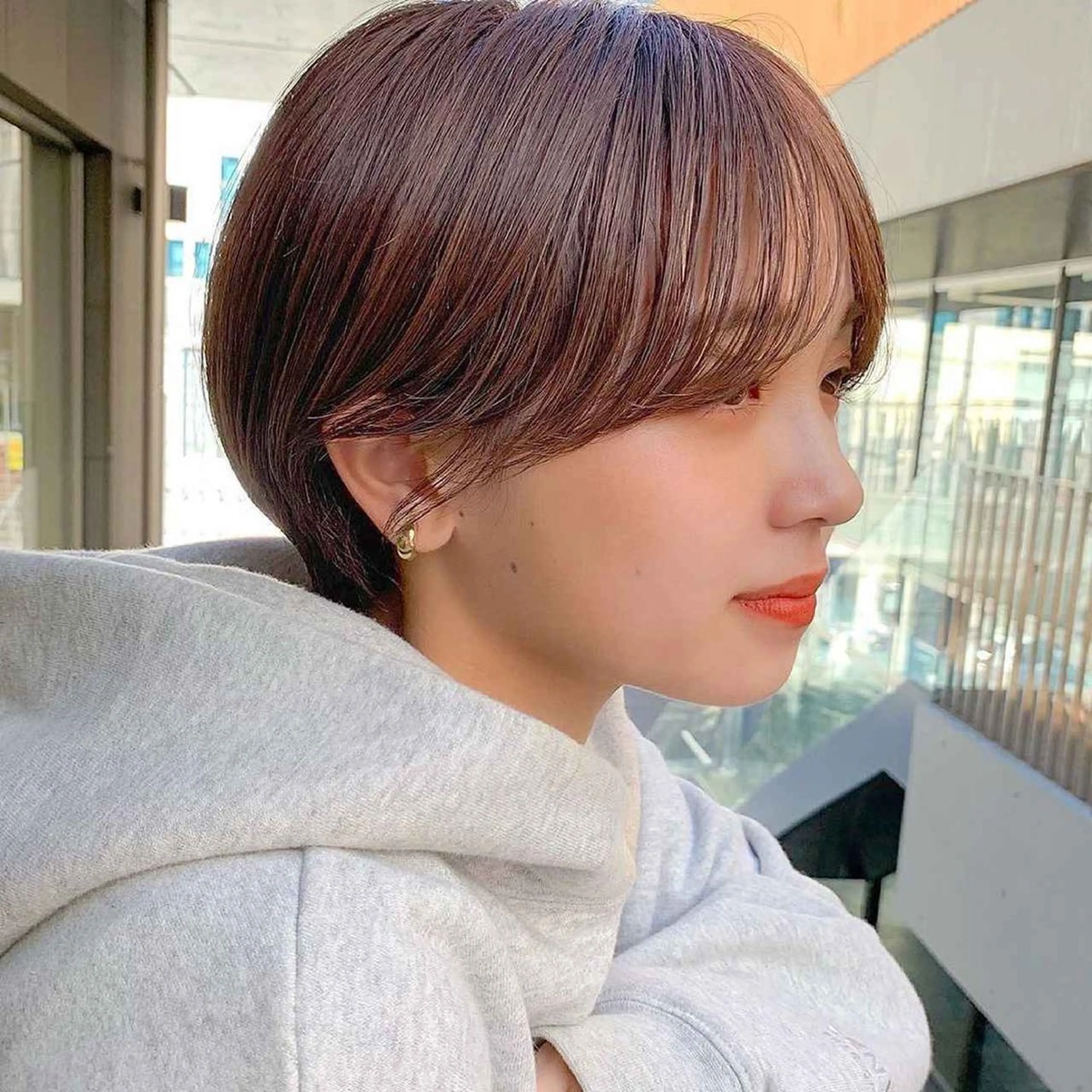 ショート 縮毛矯正・透明感 カラー💙acoのヘアスタイル