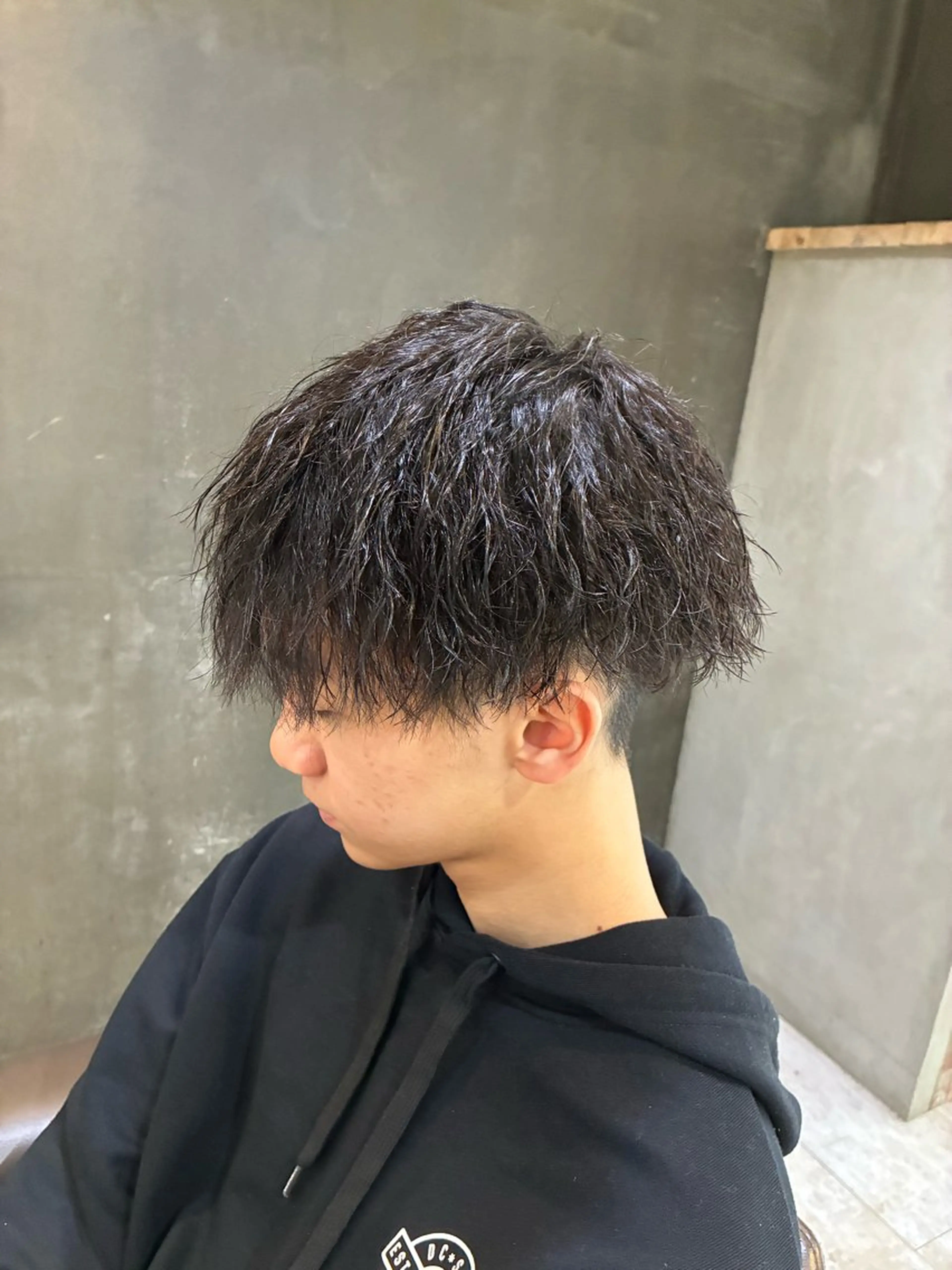 パーマ メンズ カット パーマ 阿部 翔一郎/暖色系カラーのヘアスタイル