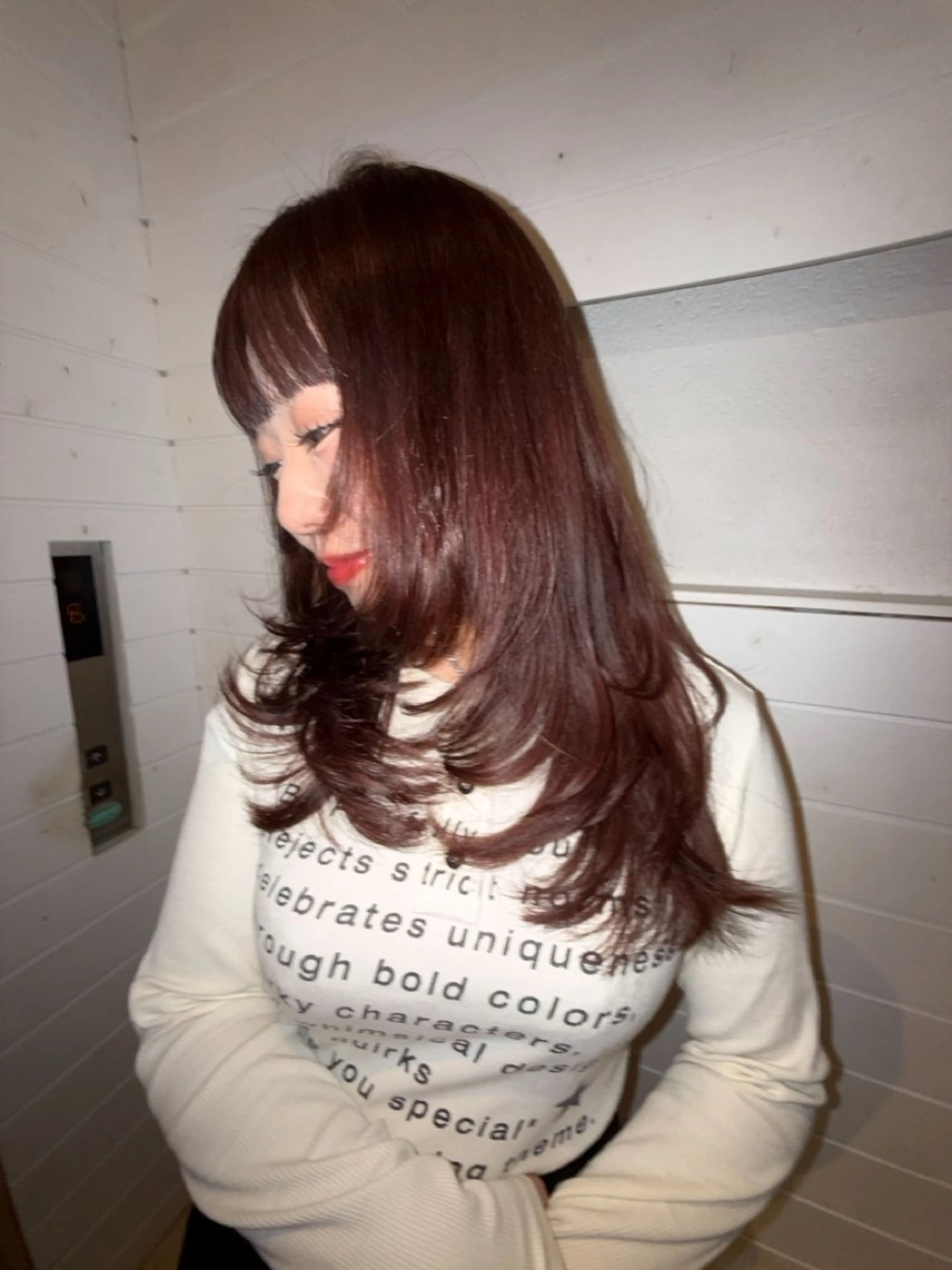 セミロング レイヤーカット YURiA レイヤー🫧のヘアスタイル