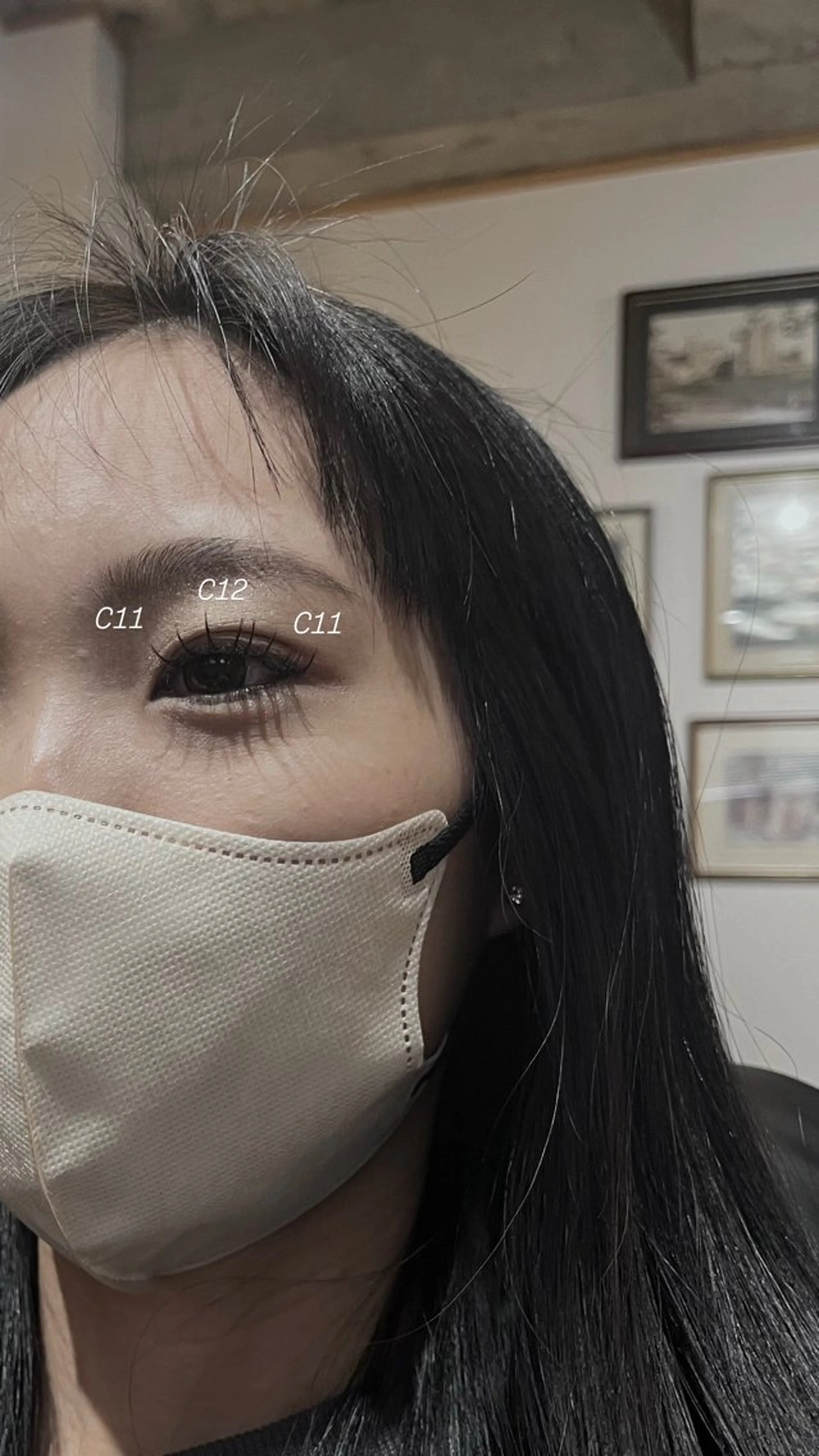 まつエクモデル＋アイブロウの写真