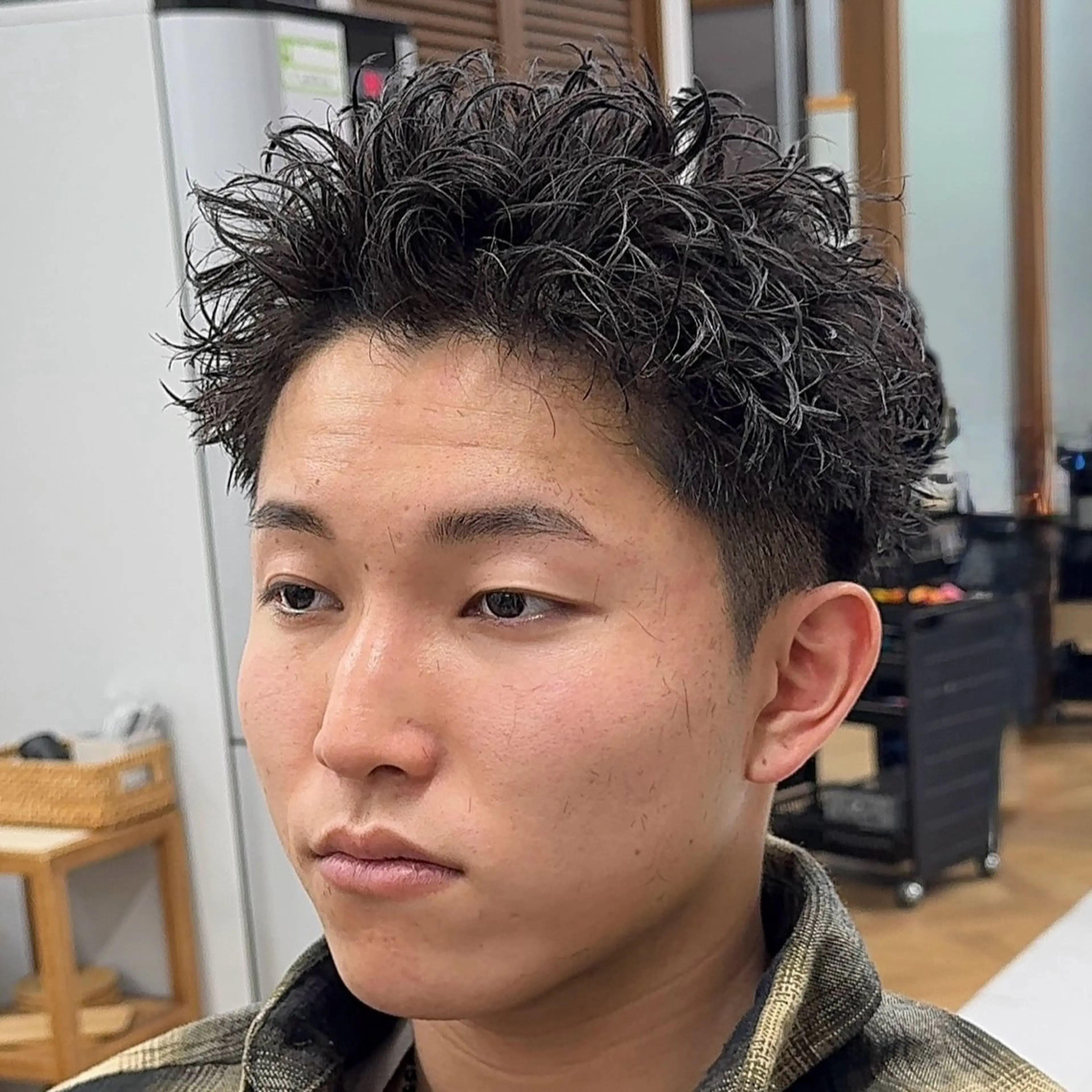 ショート パーマ メンズ カット パーマ LEN/ men’s onlyのヘアスタイル