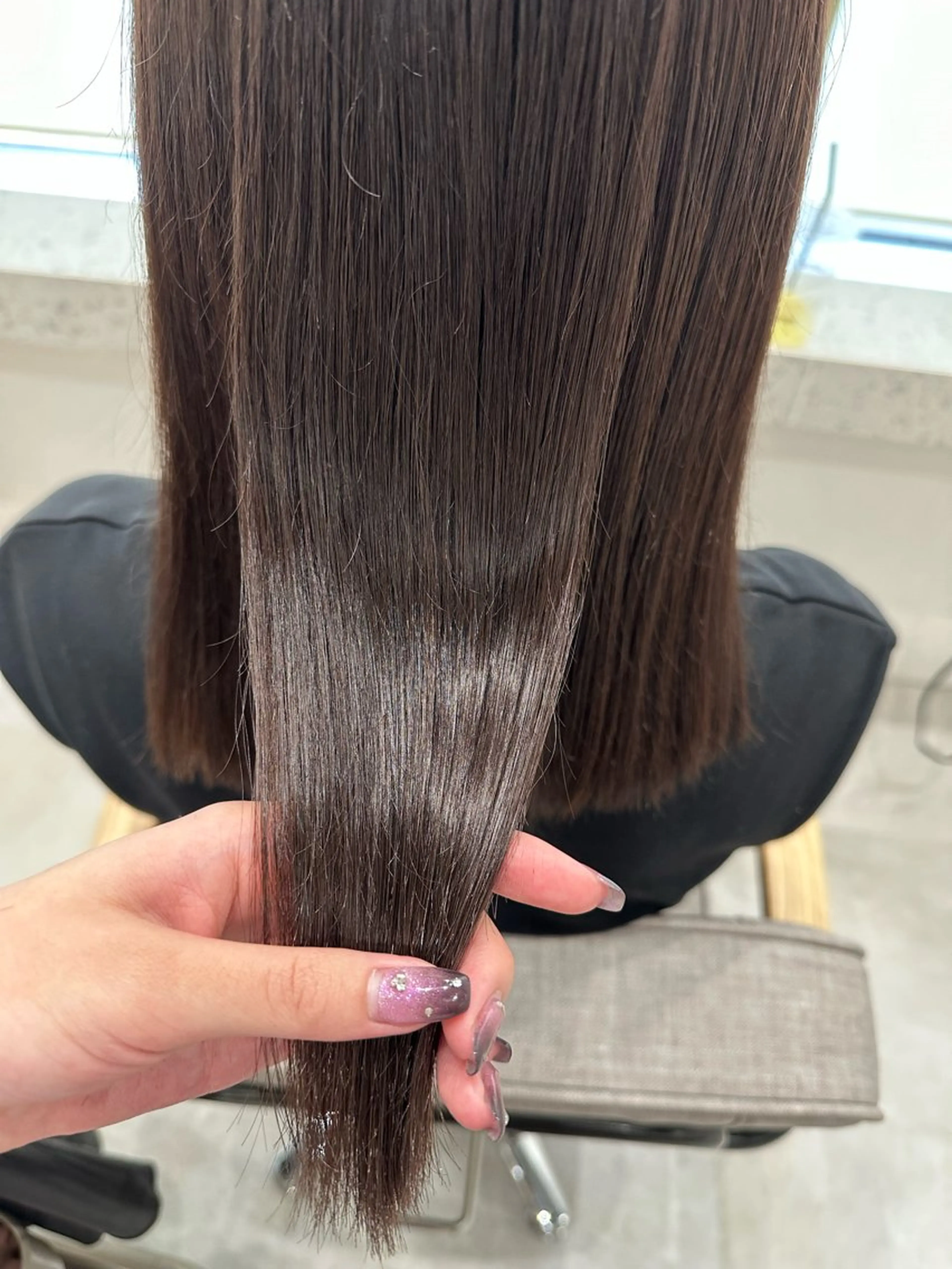 【迷ったらコチラ】髪質改善TR+ヒアルロン酸inケアカラー+似合わせ小顔カット✂️の写真