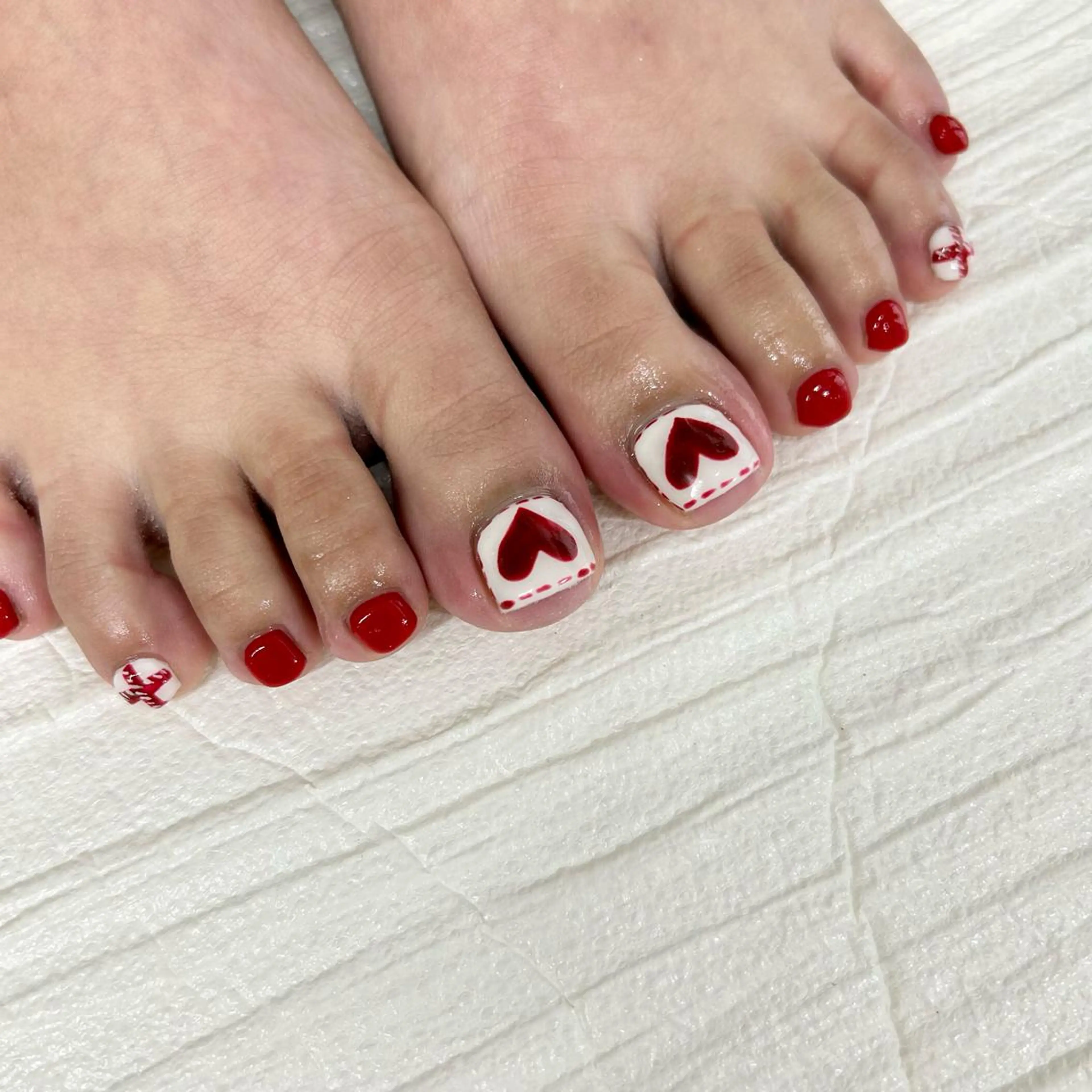 ネイル マツエク・マツパ アイブロウ フットネイル フットネイル pu muのネイルデザイン