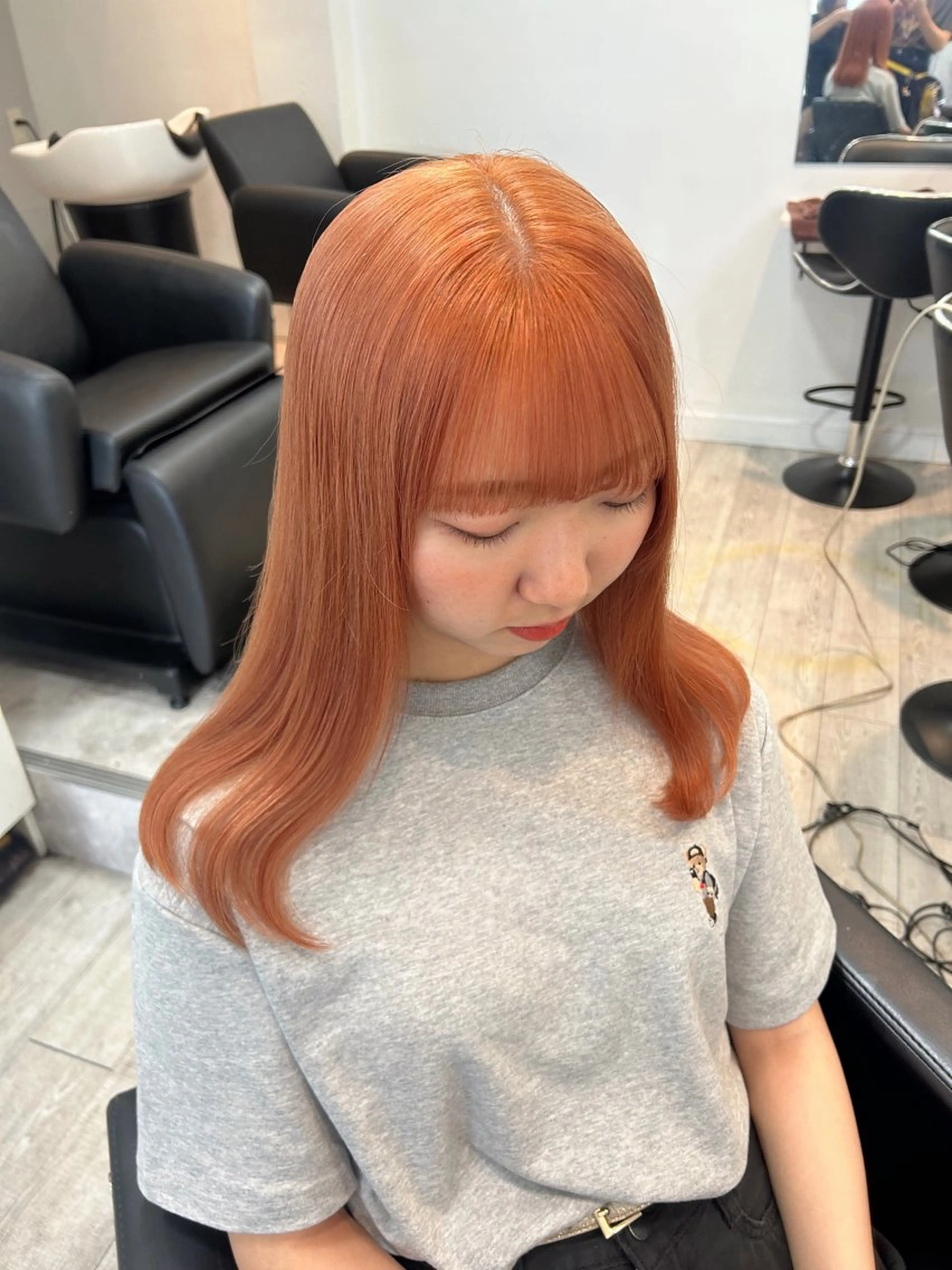 セミロング カラー ヘアアレンジ 代表🎀 ふわモテ愛 され髪🩷yumiのヘアスタイル