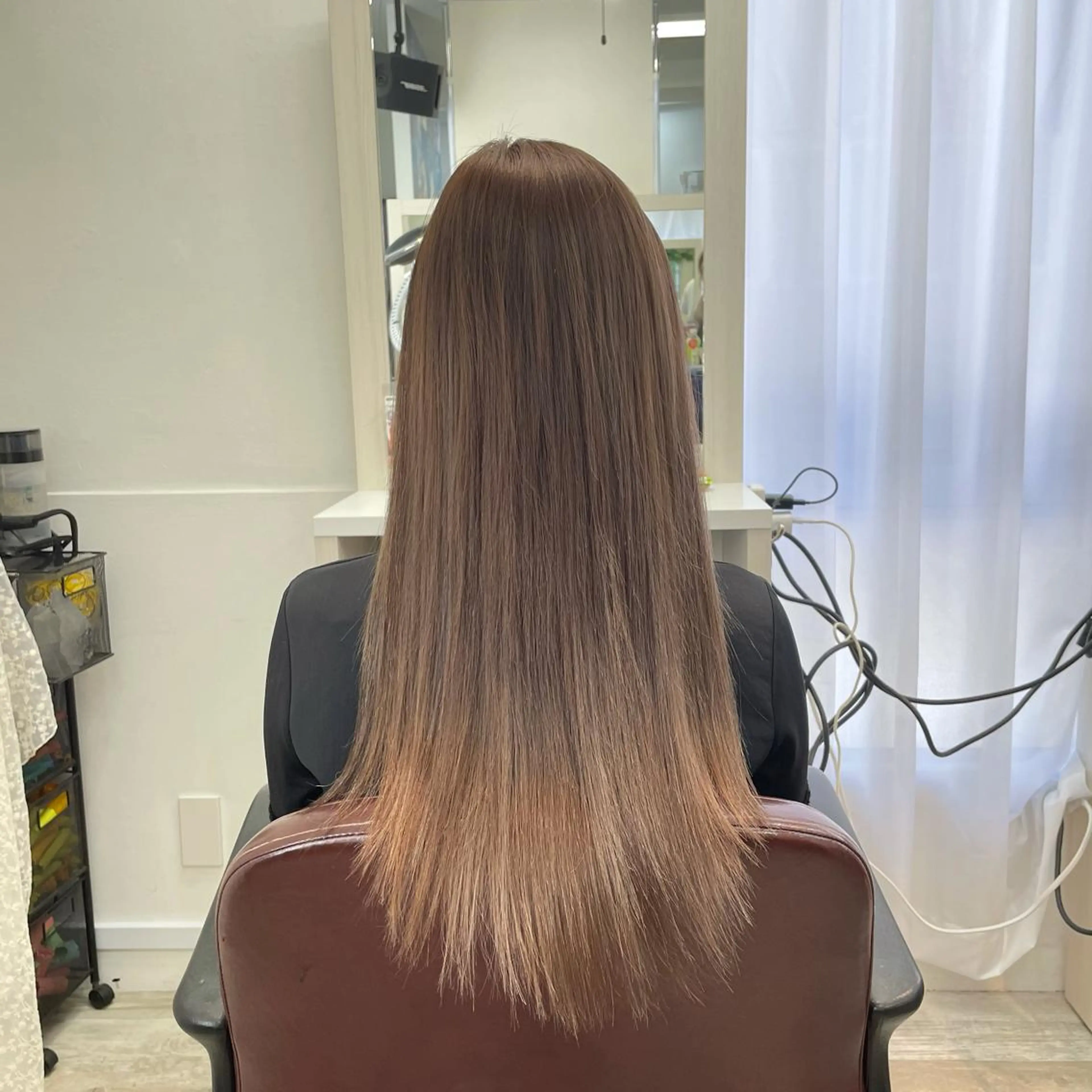 【編み込み】ボリュームが欲しい方に！最高級人毛☺︎編み込みエクステ40本《馴染ませカット&コテ巻き仕上げ無料》の写真