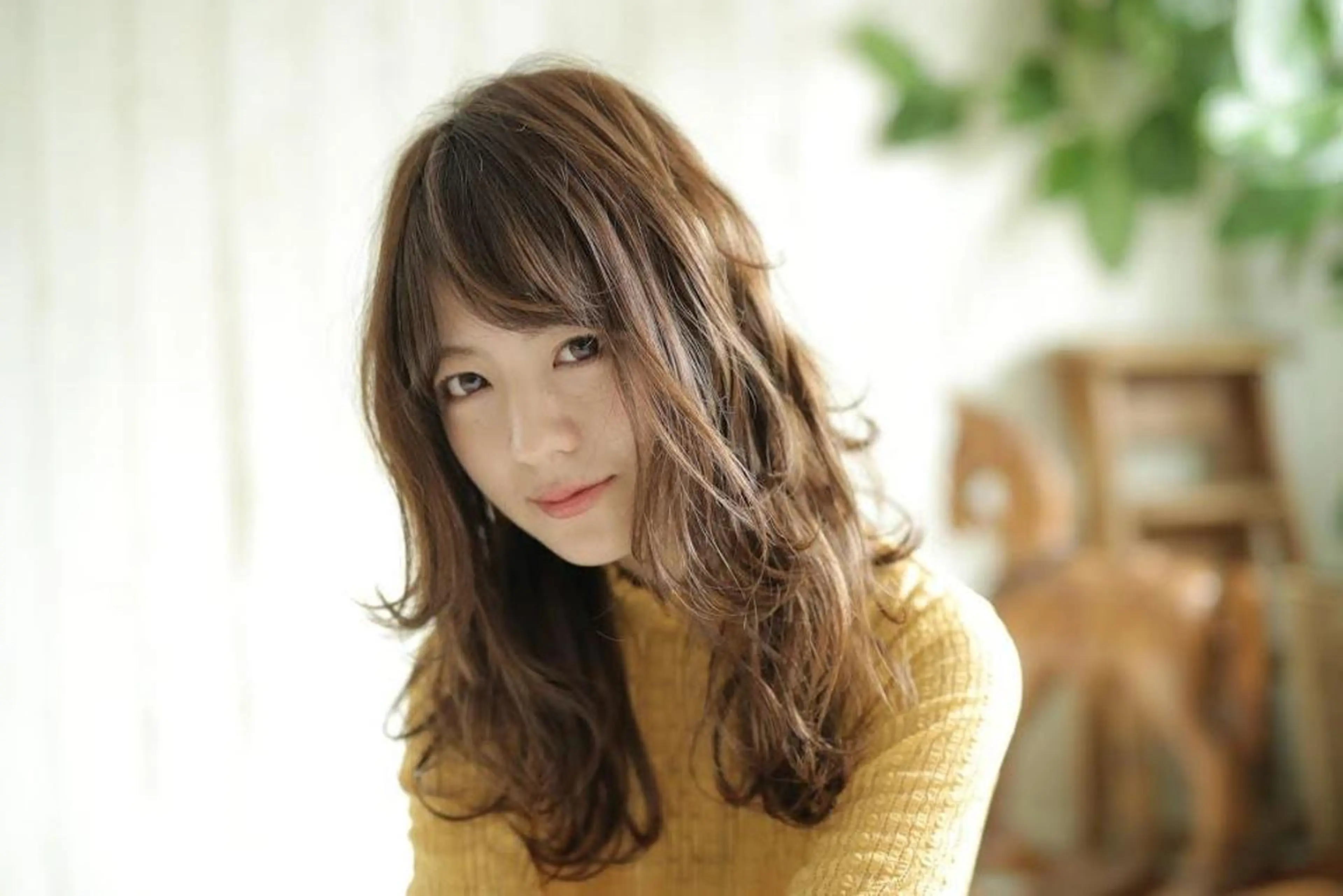 セミロング カラー パーマ MARLE 布施店のヘアスタイル