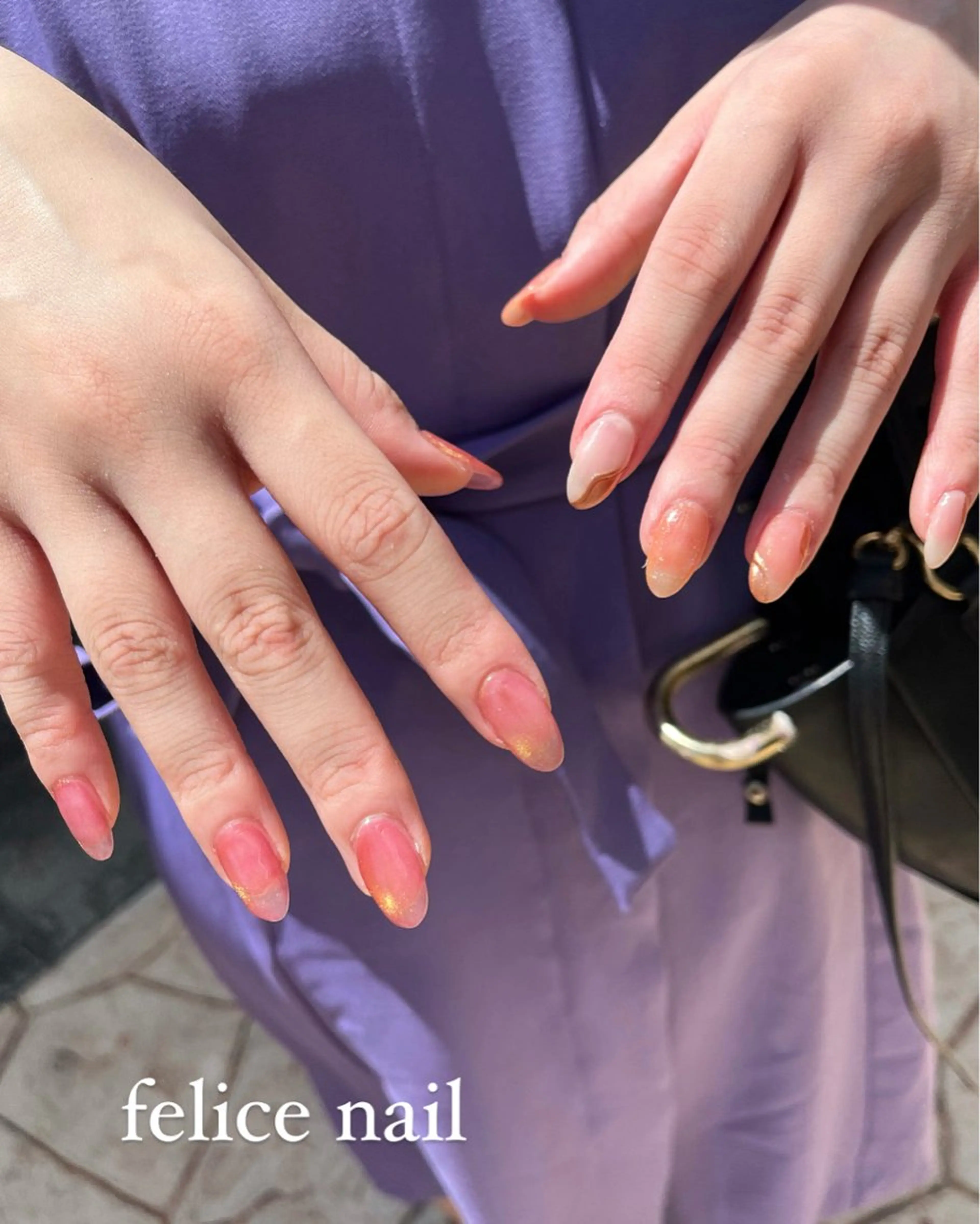 ネイル マグネットネイル ニュアンスネイル felice nailのネイルデザイン