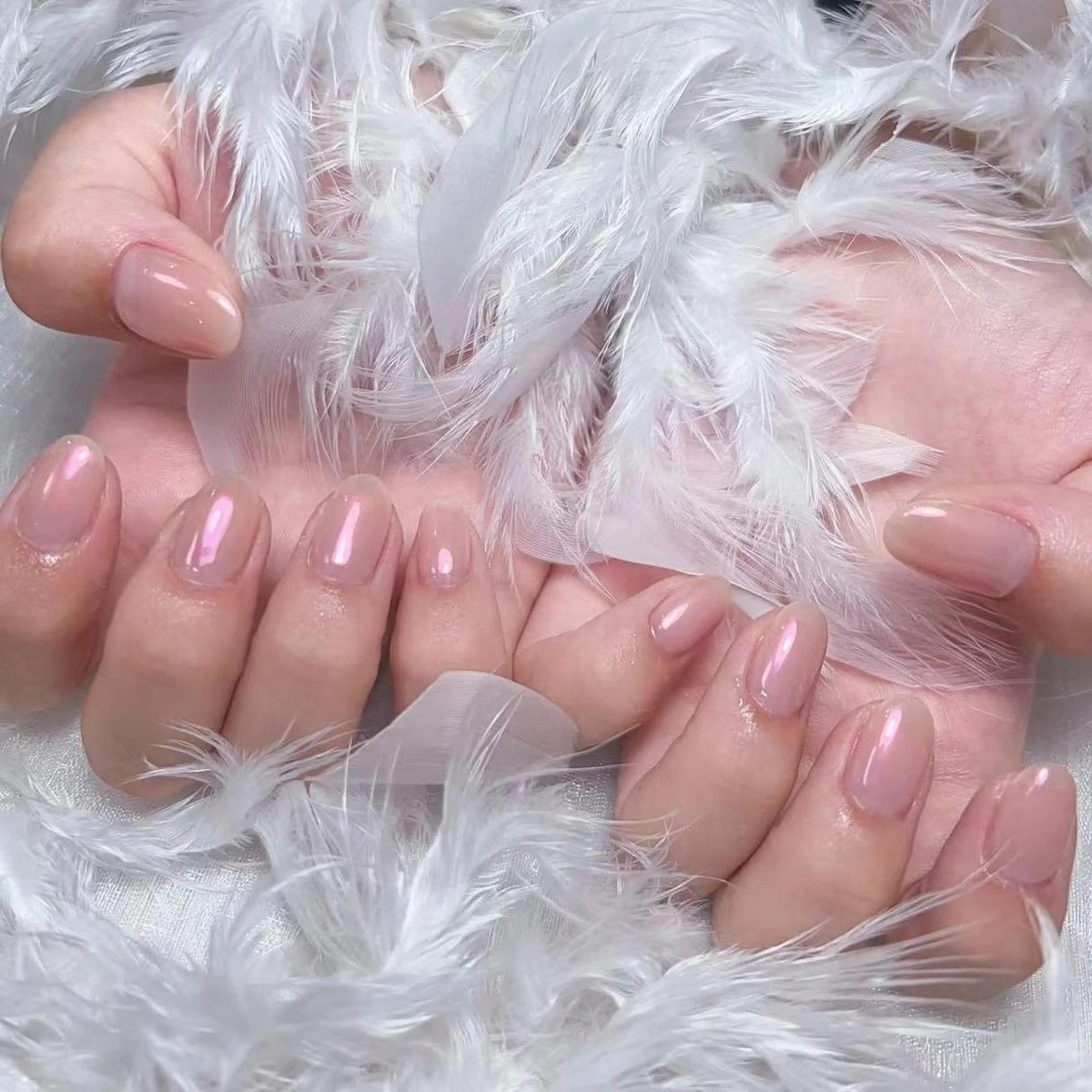 ネイル アートネイル オーロラネイル ガーリー キラキラネイル マグネットネイル リナ 💅のネイルデザイン