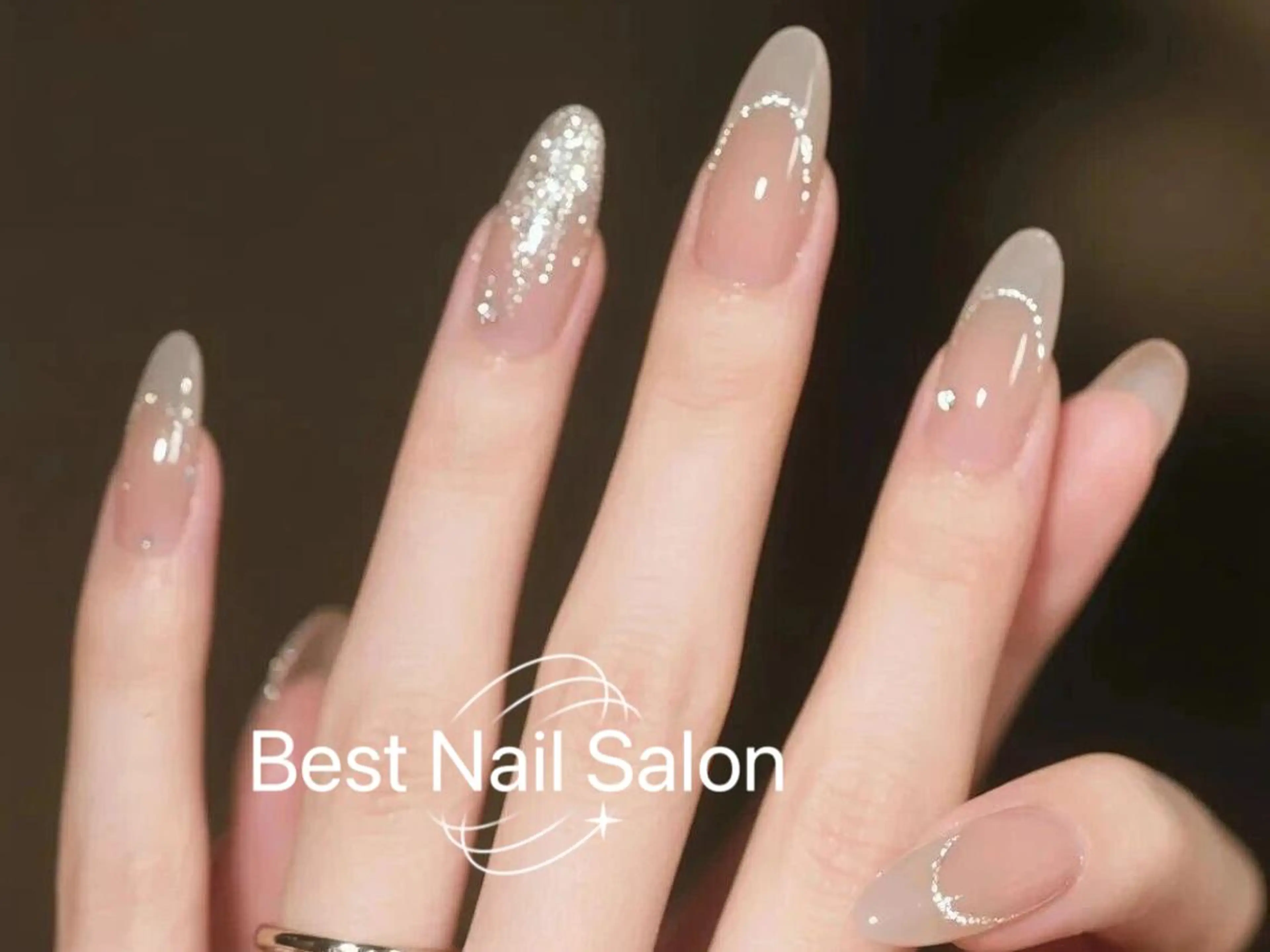 ネイル カジュアル チークネイル フレンチネイル ジェルネイル ガーリー 鈴木 ミサキのネイルデザイン