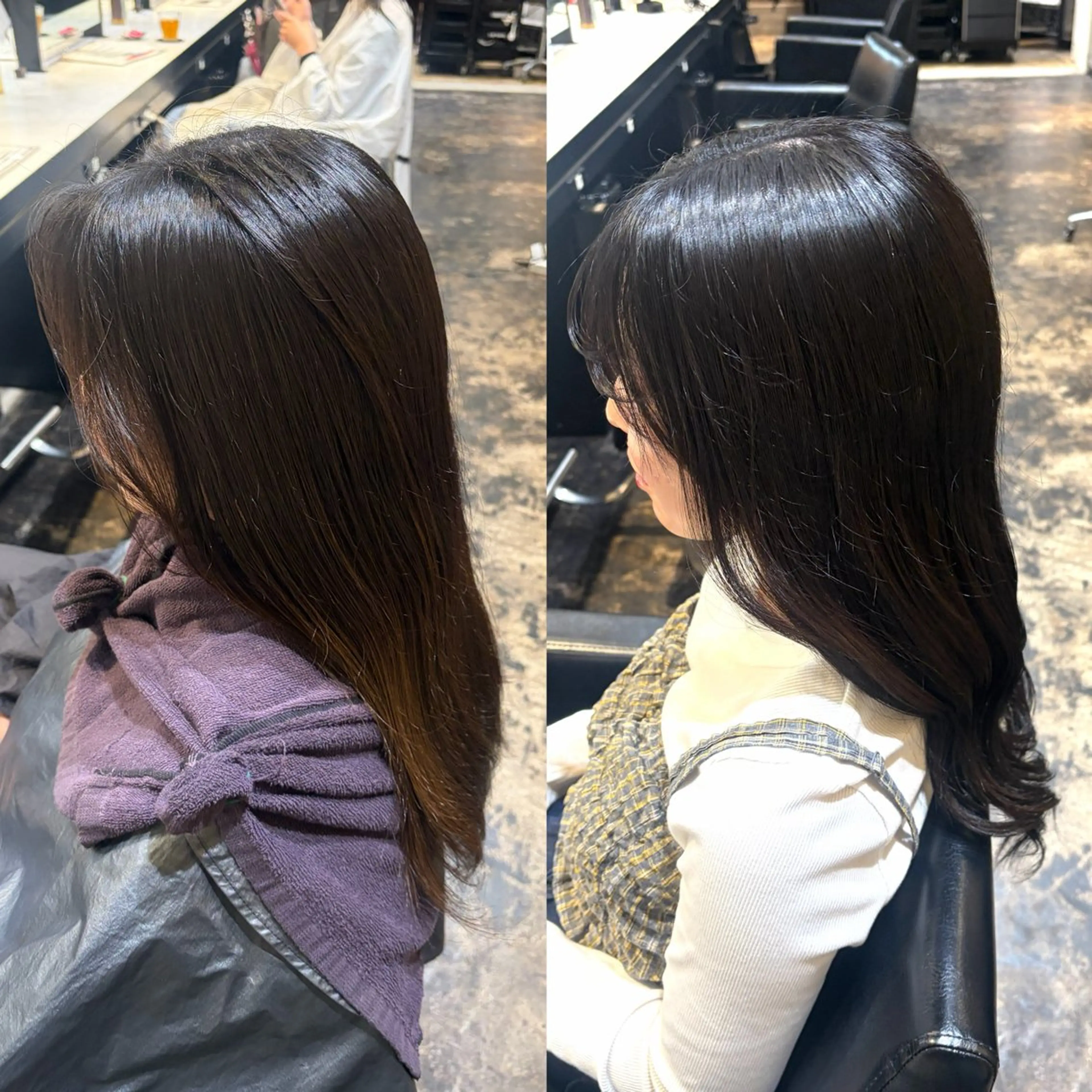 ロング カラー ブリーチ トリートメント ヘアカラー トリートメント 髪質改善🪽🎀 みおのヘアスタイル