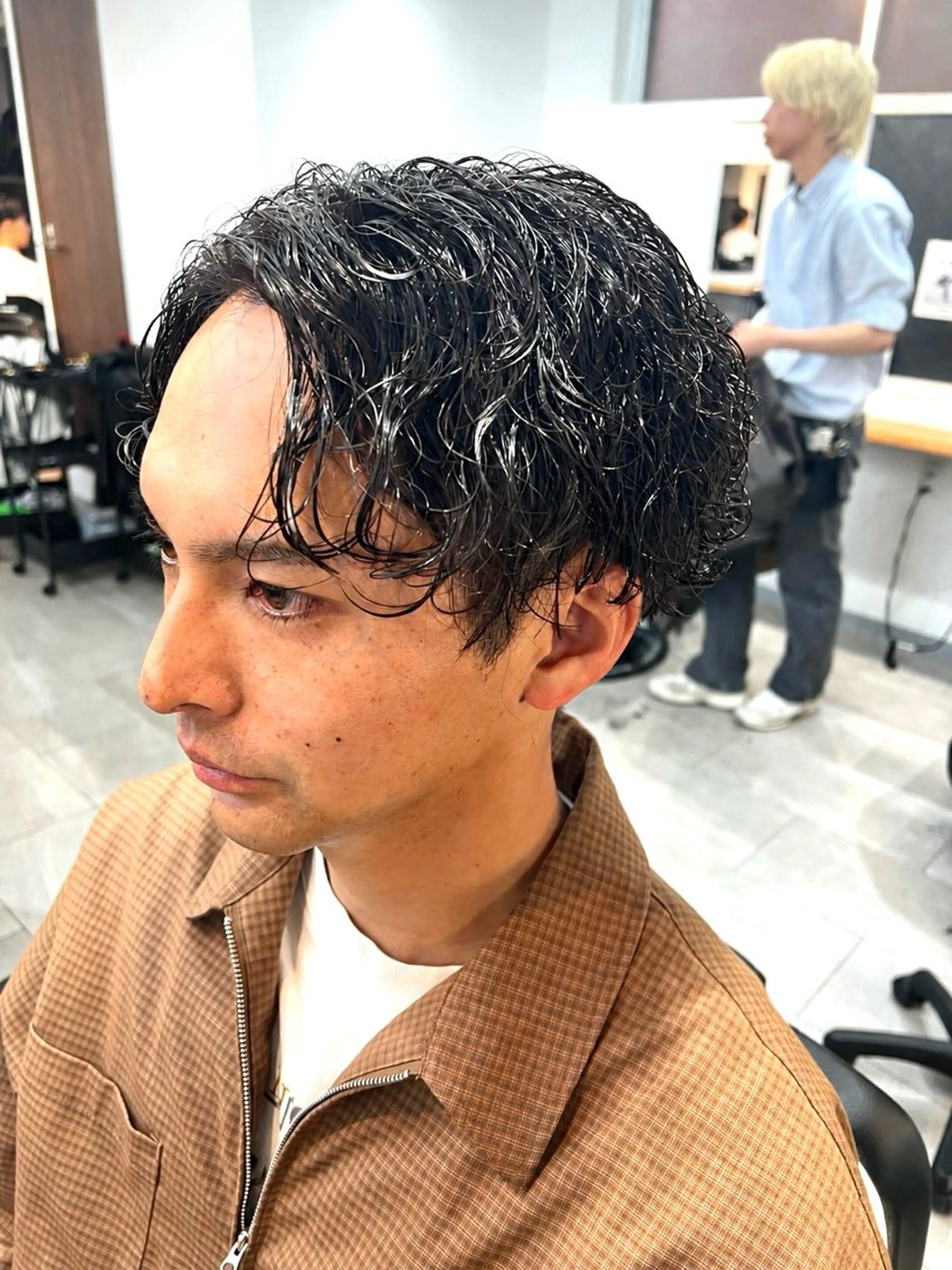 ショート カット パーマ 毛流れ•波巻きパーマ 特化🔥🌊瀬川竜生のヘアスタイル