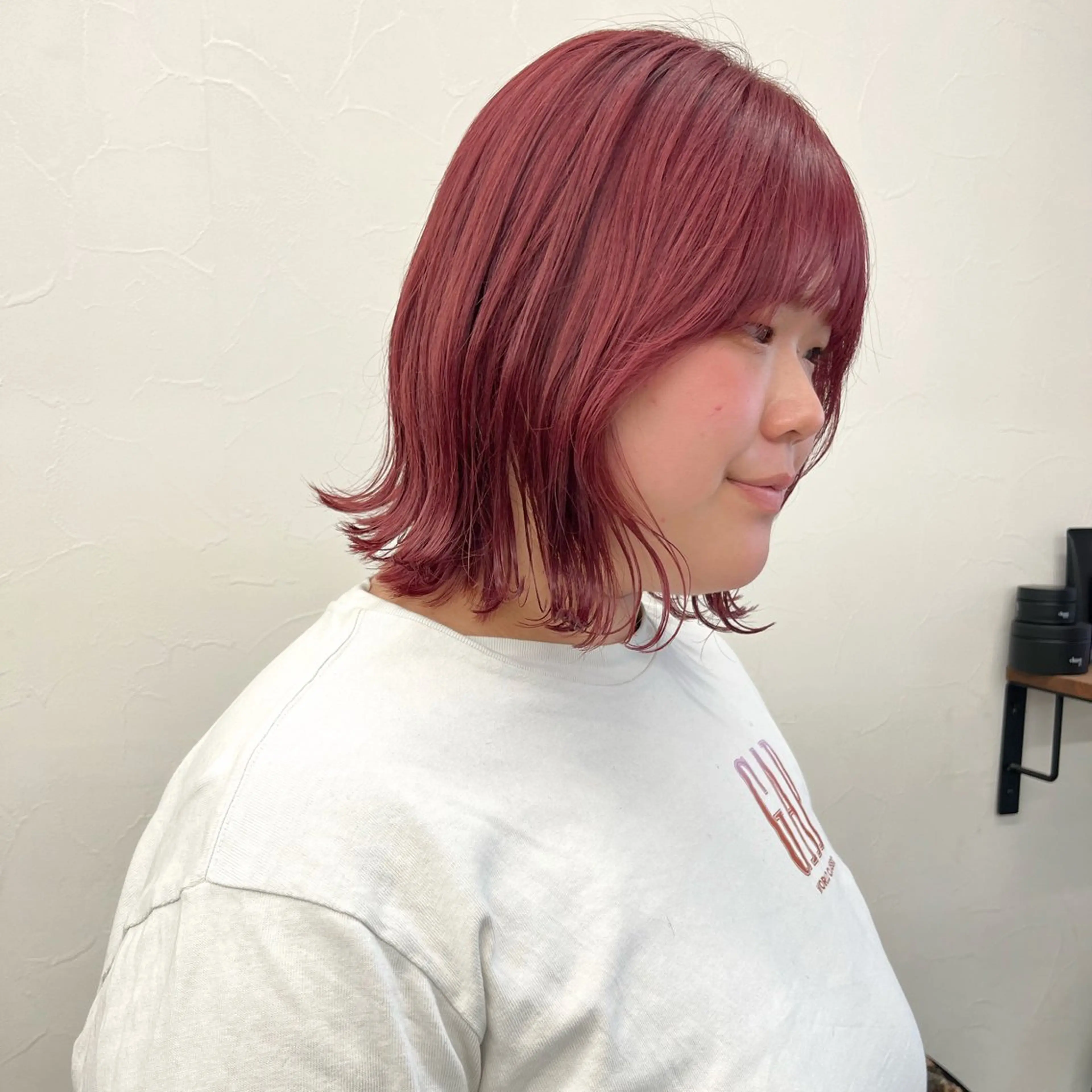 ショート カラー ブリーチ ブリーチなしカラー レッドカラー ボブ レイヤーカット カット ヘアカラー トリートメント 初めてのショート お任せください✂️のヘアスタイル