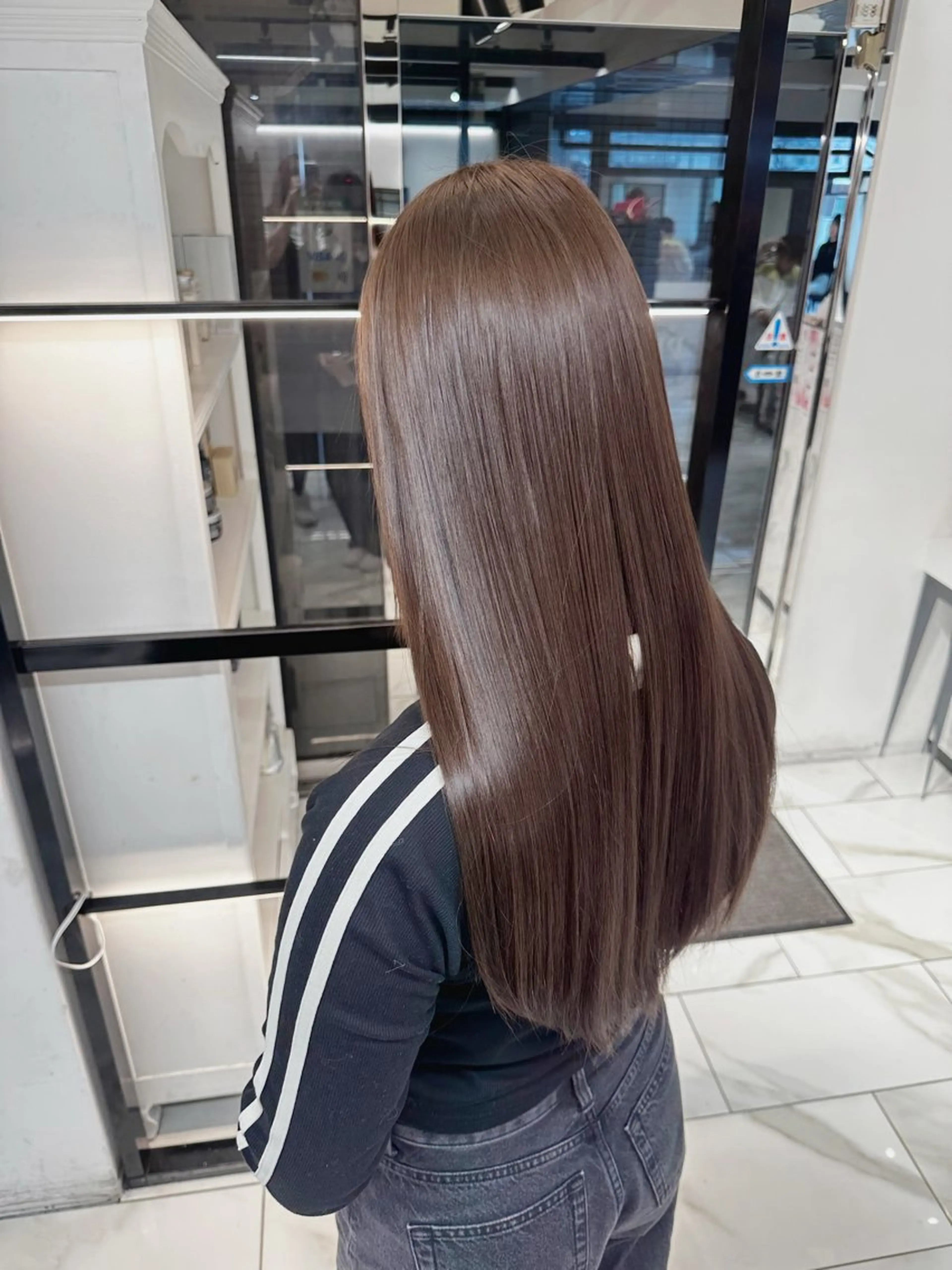 ロング カラー repos京都 四条河原町店 ミルボンAujua認定サロン【ルポ】所属・むっちー/河原町/ 縮毛矯正/韓国ヘアーのヘアスタイル