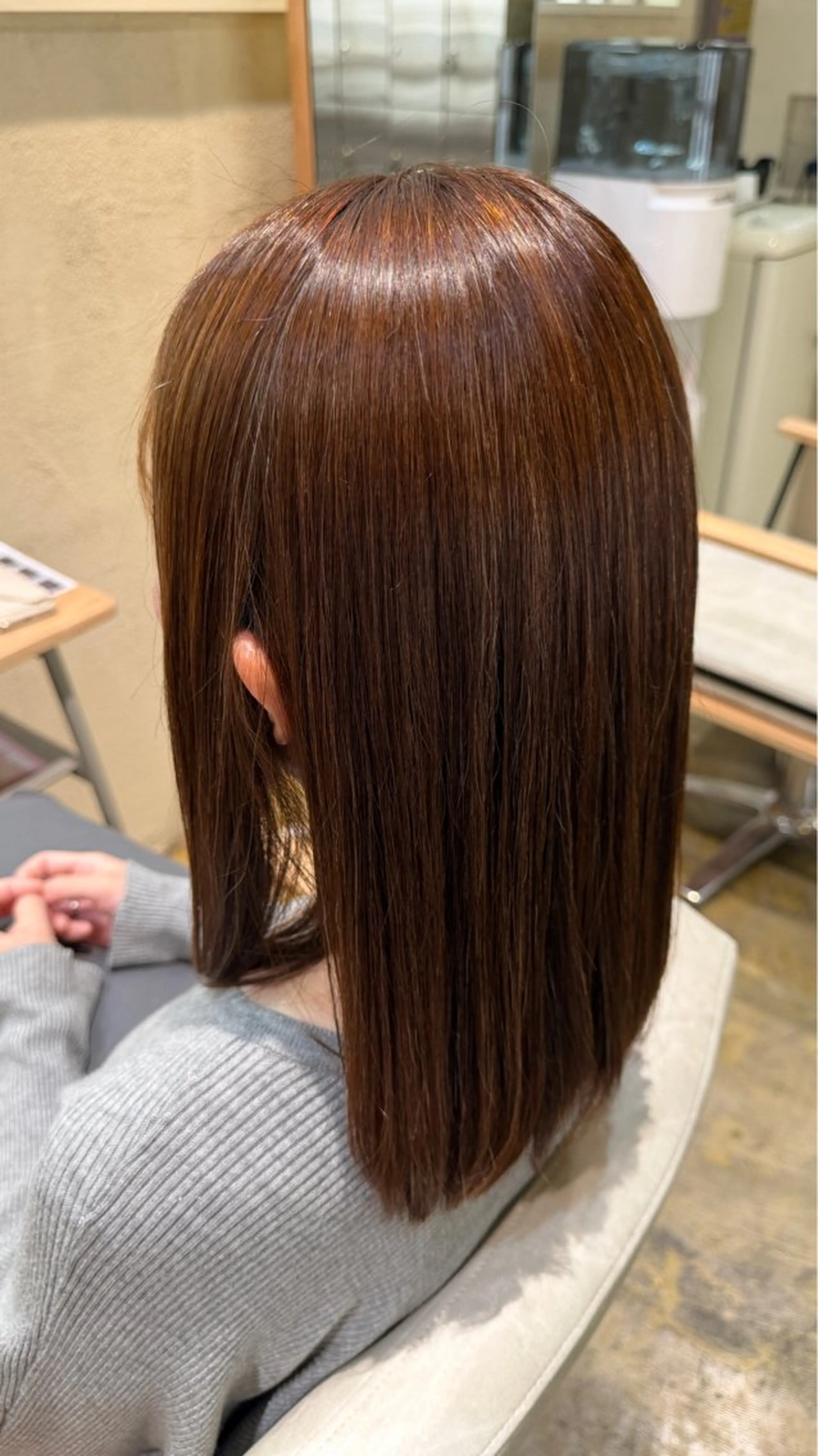 カット＋髪質改善縮毛矯正＋艶髪トリートメントの写真