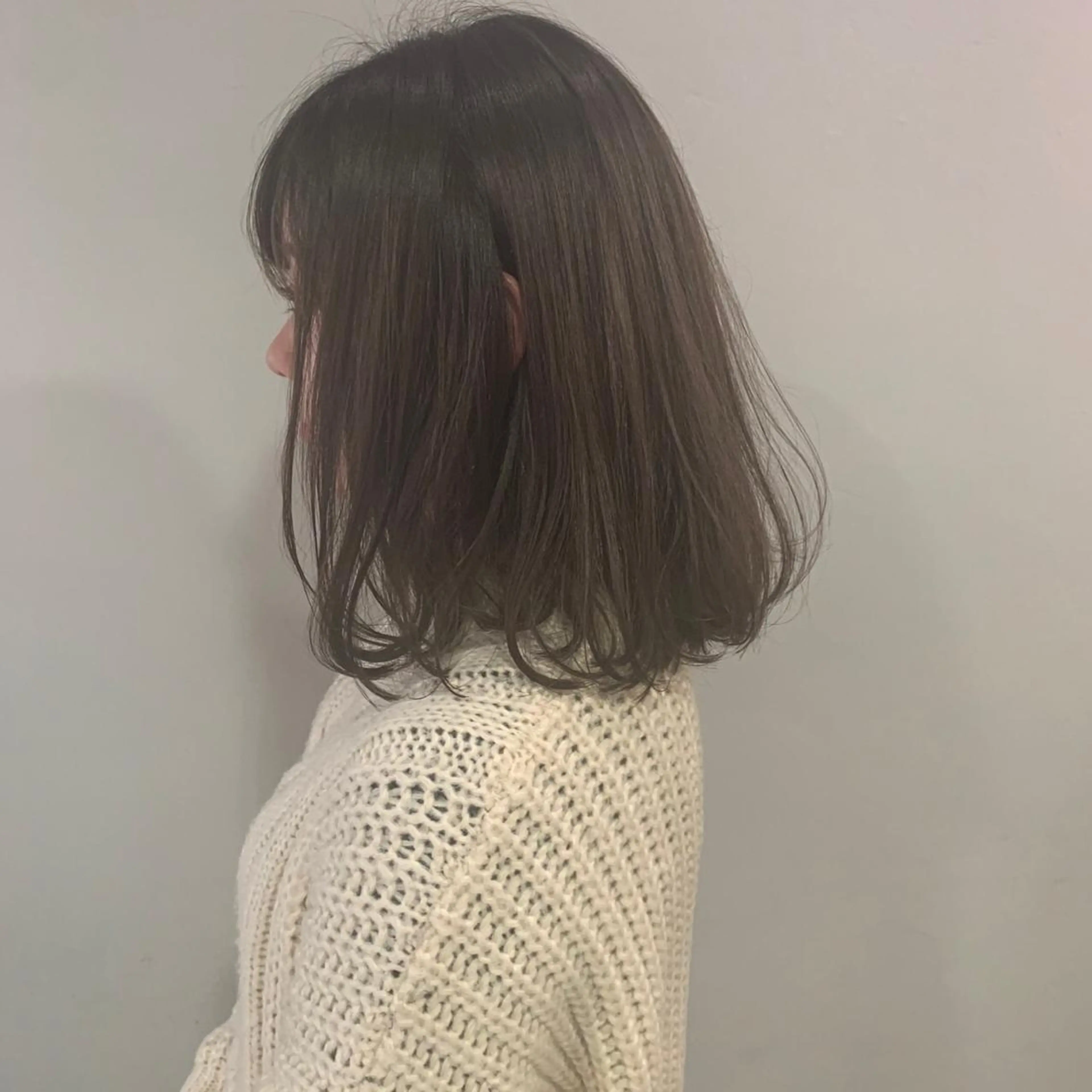 ミディアム カラー カット ヘアカラー トリートメント ヘアセット 🍃柔らかヘアー田中 瑞希🍃のヘアスタイル