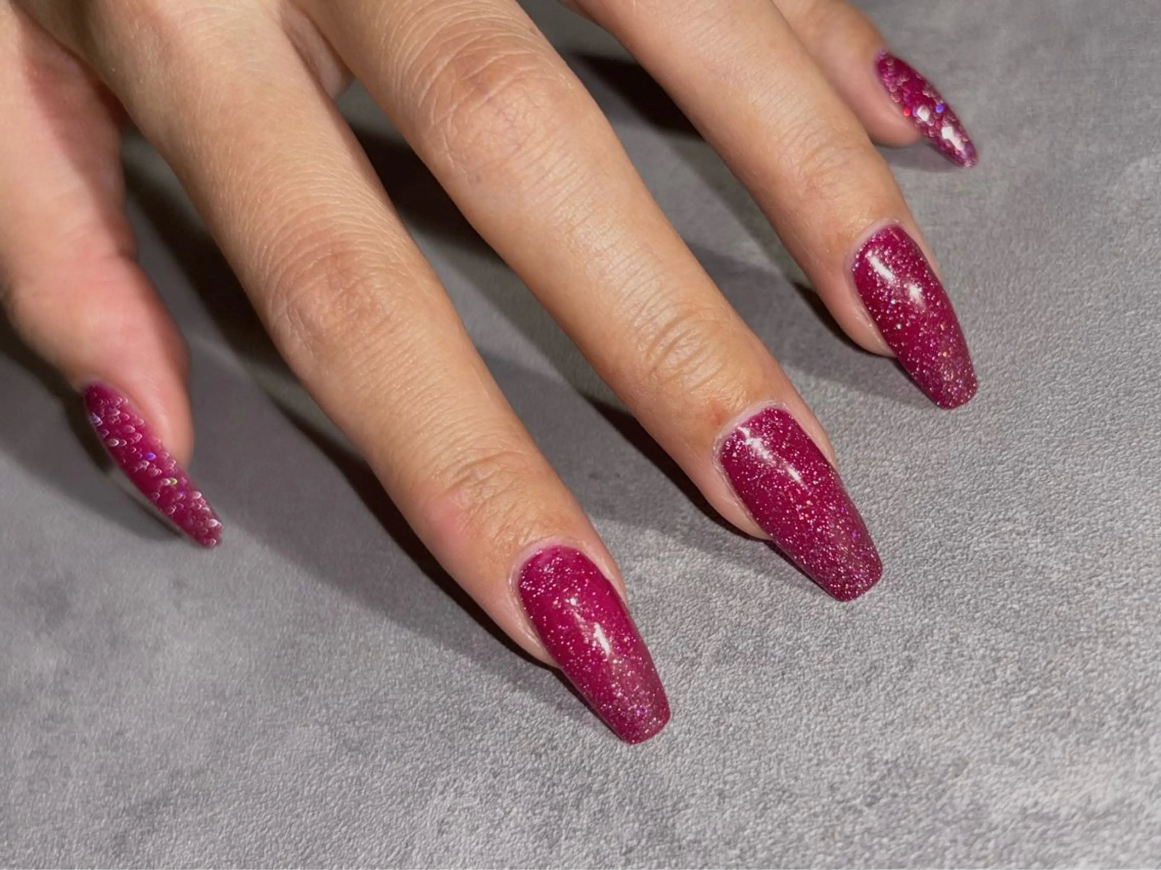 ネイル フラッシュネイル ワンカラーネイル Nakamura Harunaのネイルデザイン