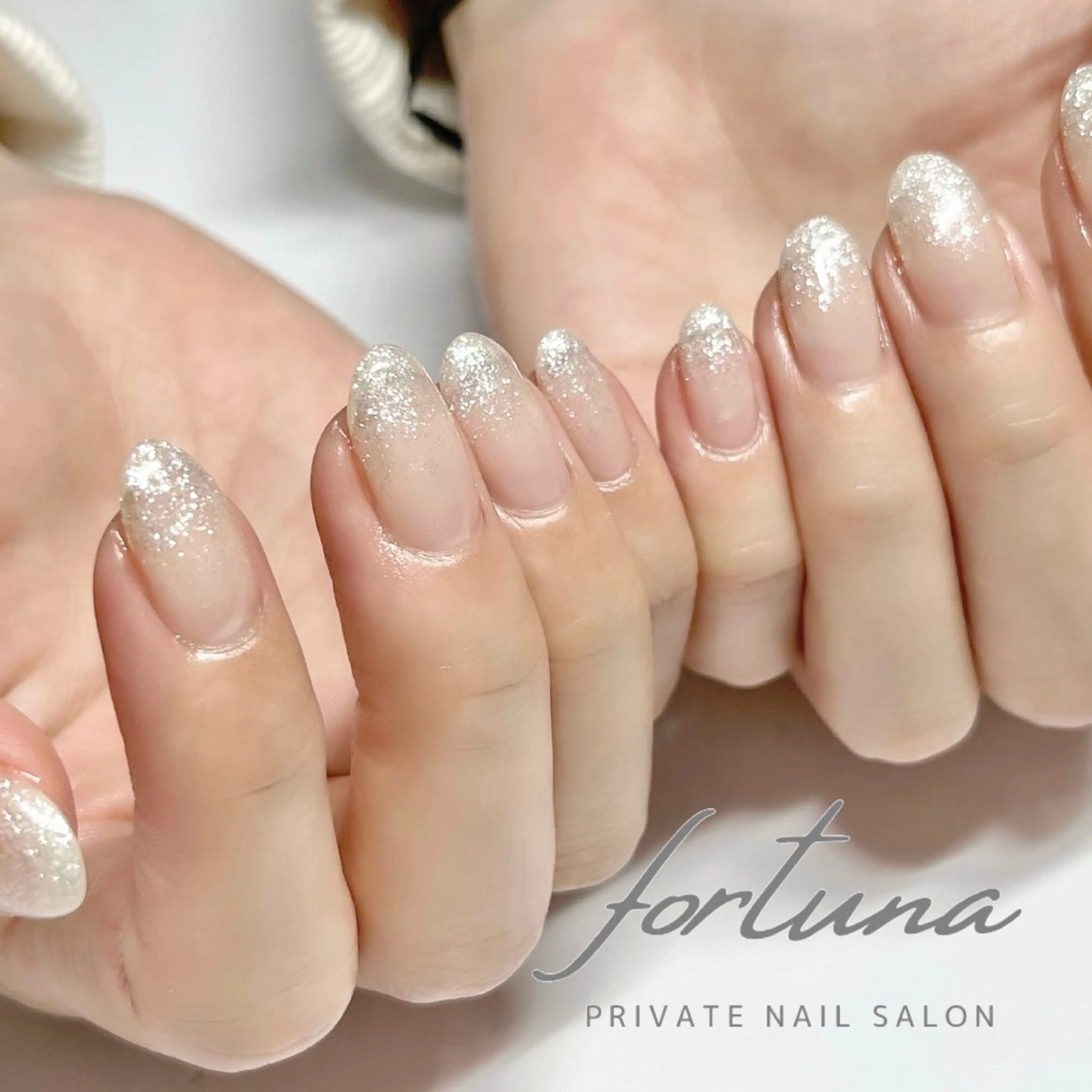 ネイル グラデーション ラメ(グリッター) ラメグラデーション fortuna 武藤裕美のネイルデザイン