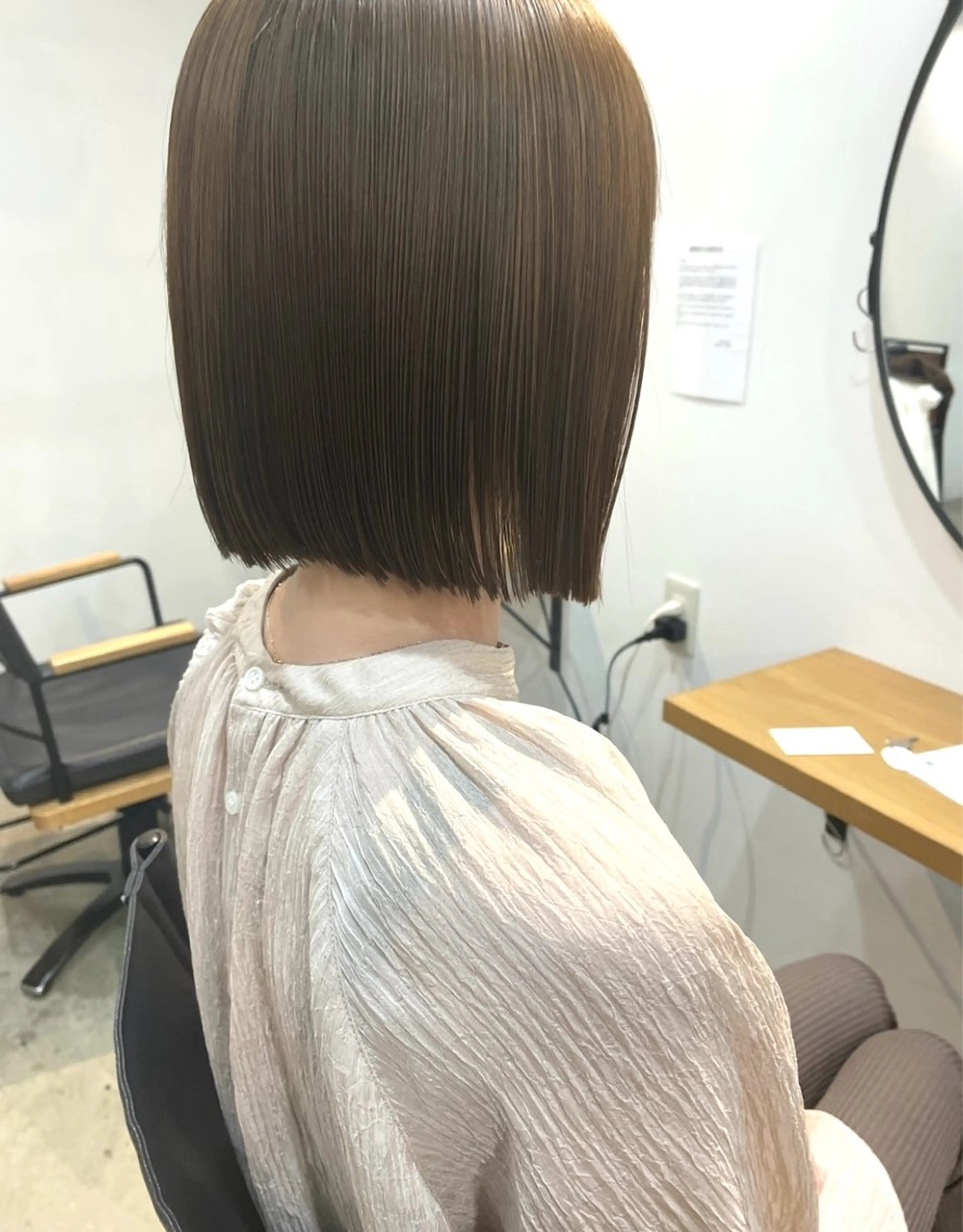 セミロング 透明感ニュアンス 柔らかstyle🤍のヘアスタイル