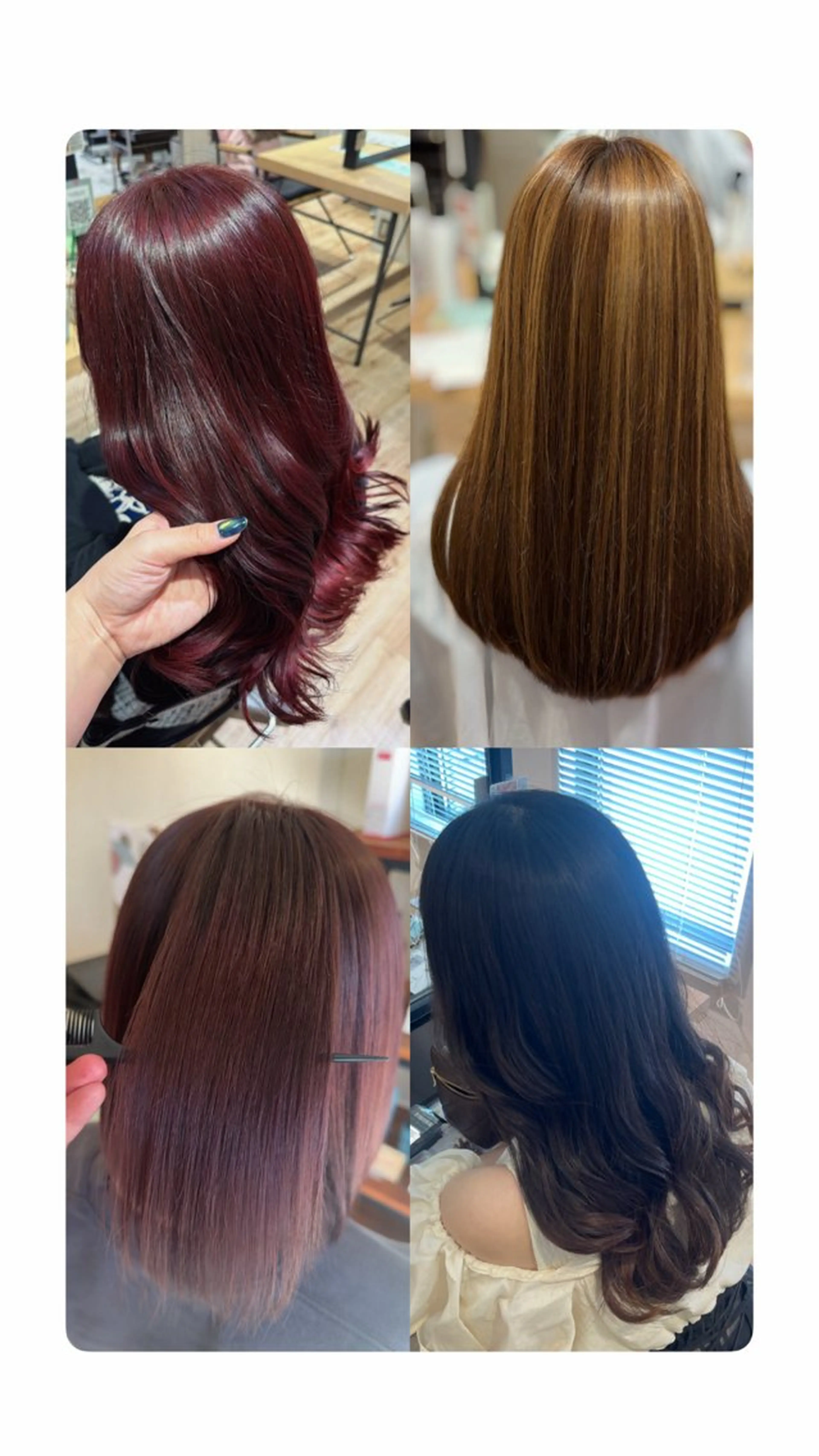 ワンカラー+メンテナスカット(ロング・ミディアム•ボブ4㎝以内)の写真