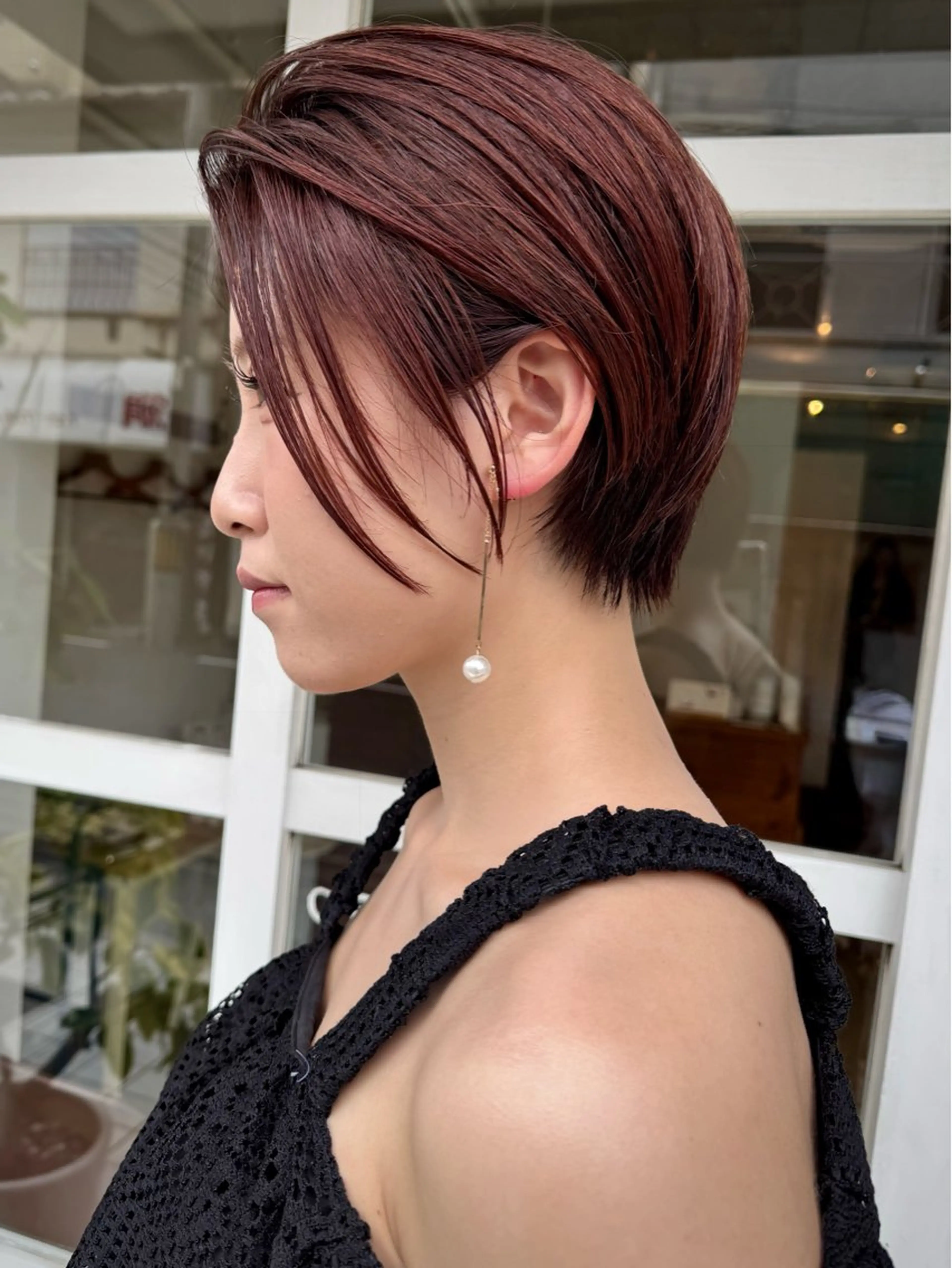 ショート カラー カット ヘアカラー シカナイ アリサのヘアスタイル