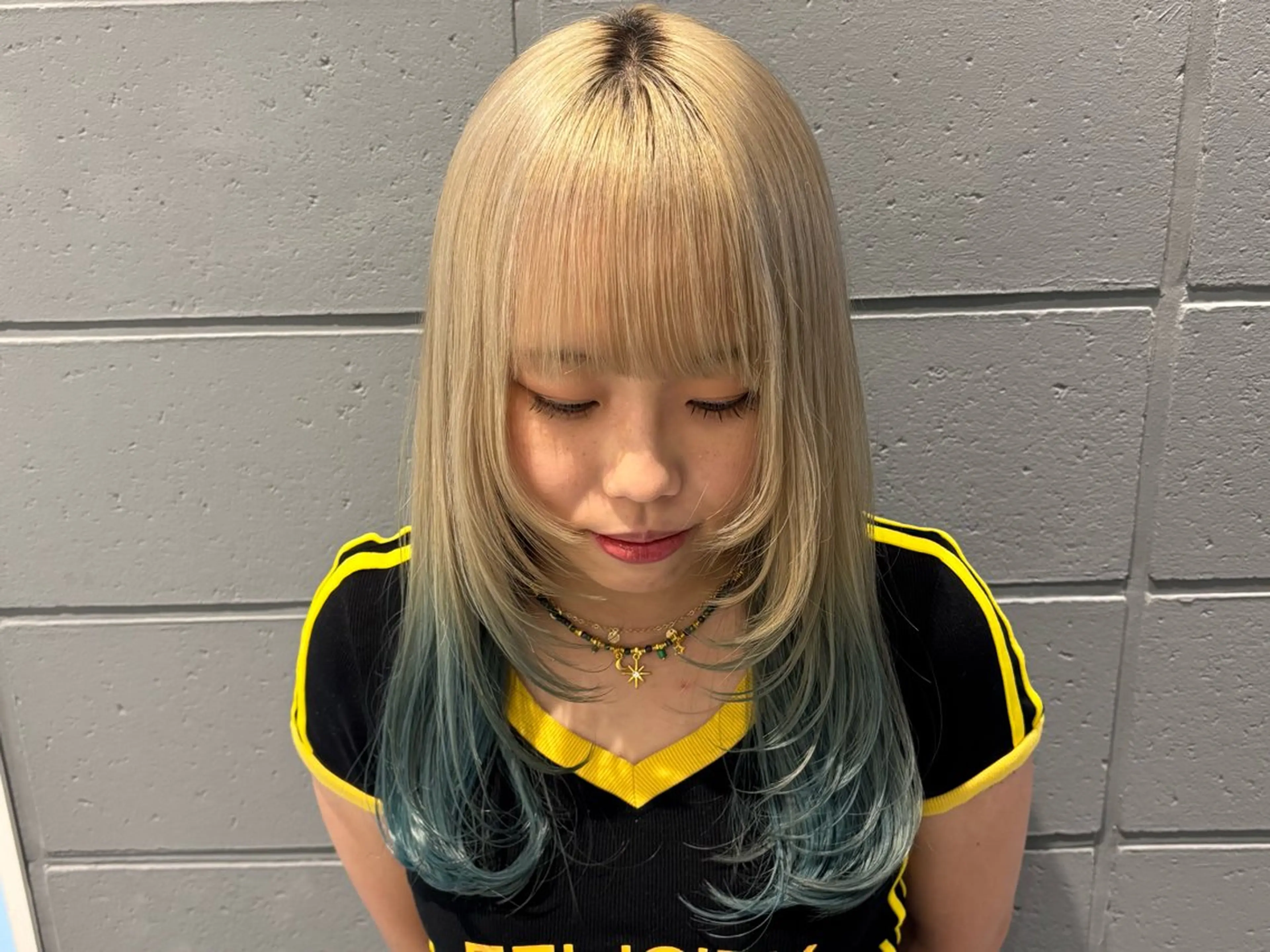 セミロング カラー デザインカラー /rioのヘアスタイル