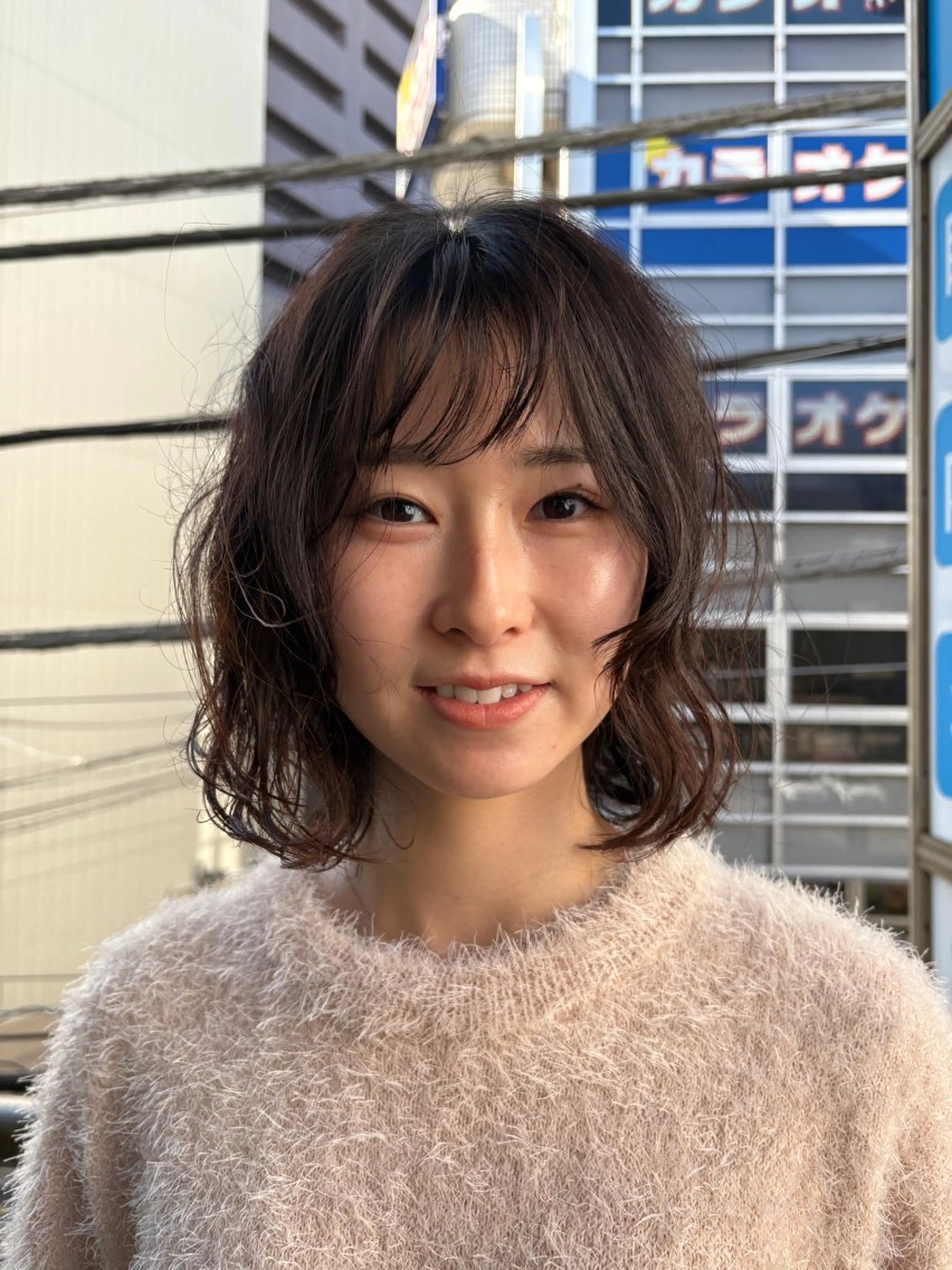 ミディアム パーマ パーマ/メンズパーマ /ボブパーマ/HYOのヘアスタイル