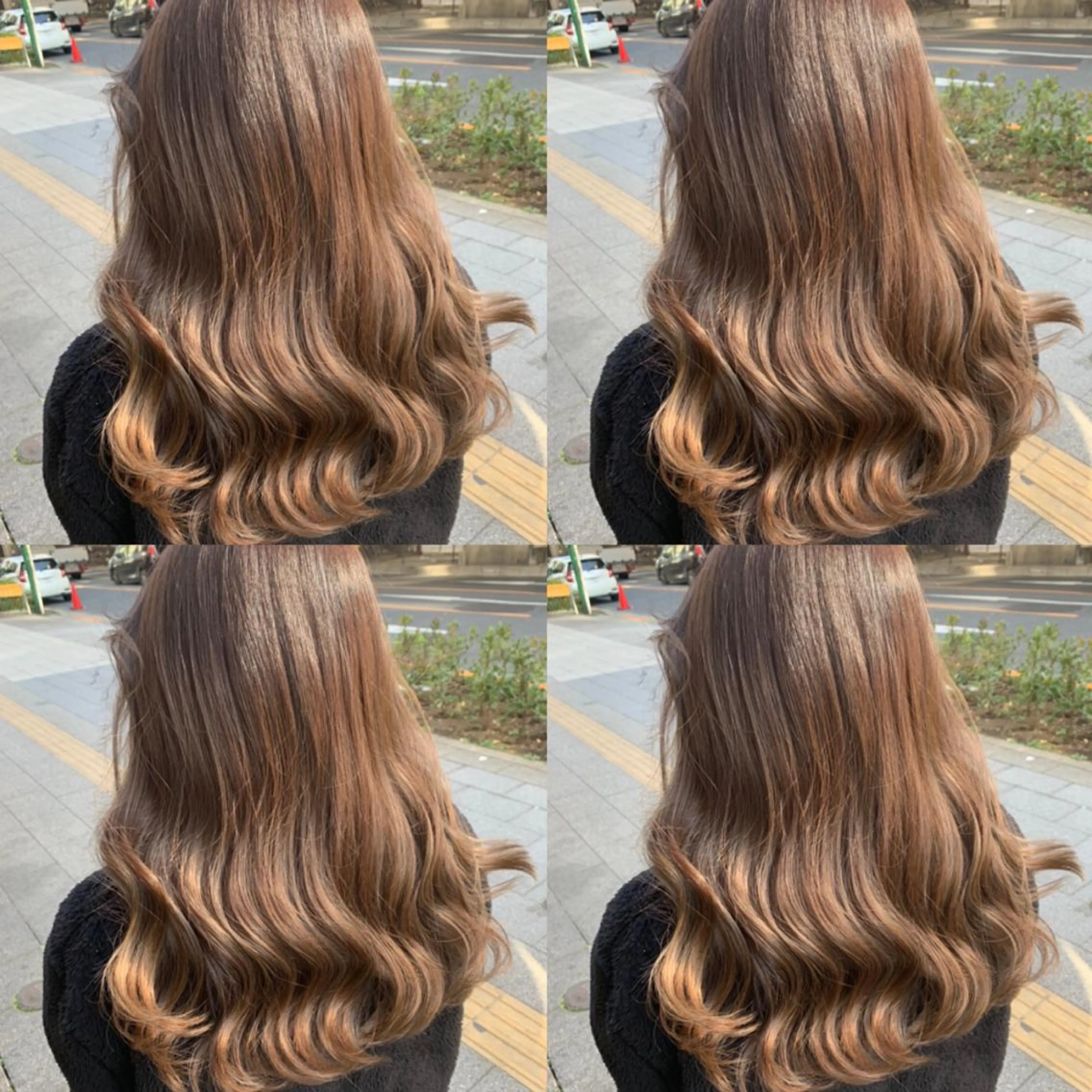 セミロング カラー ヘアアレンジ 🦋レイヤー特化/ 羽エク/ナツミ🦋のヘアスタイル