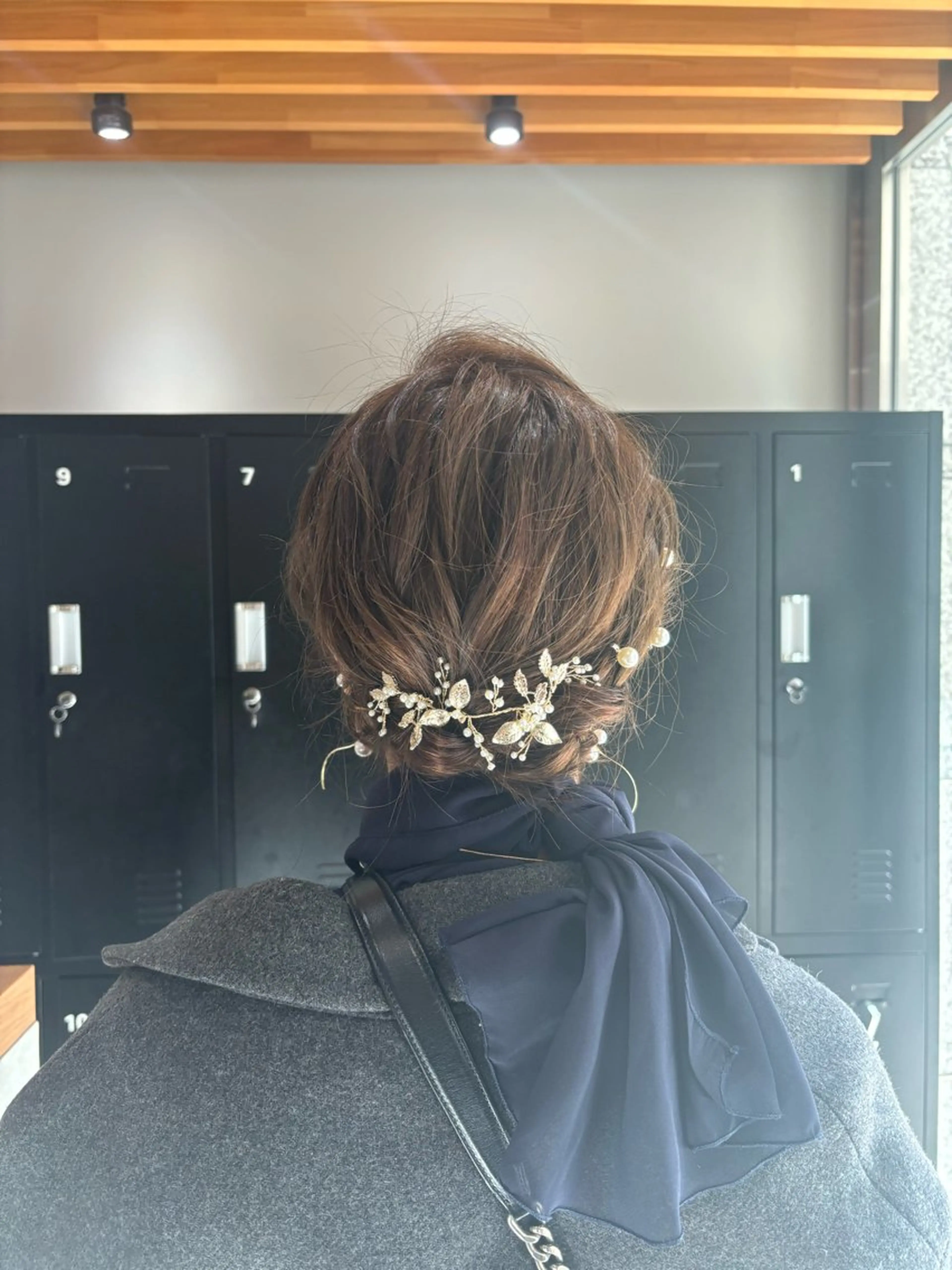 ミディアム ヘアアレンジ ヘアセット ハイトーン/アレンジ 🎀アオイ🎀のヘアスタイル