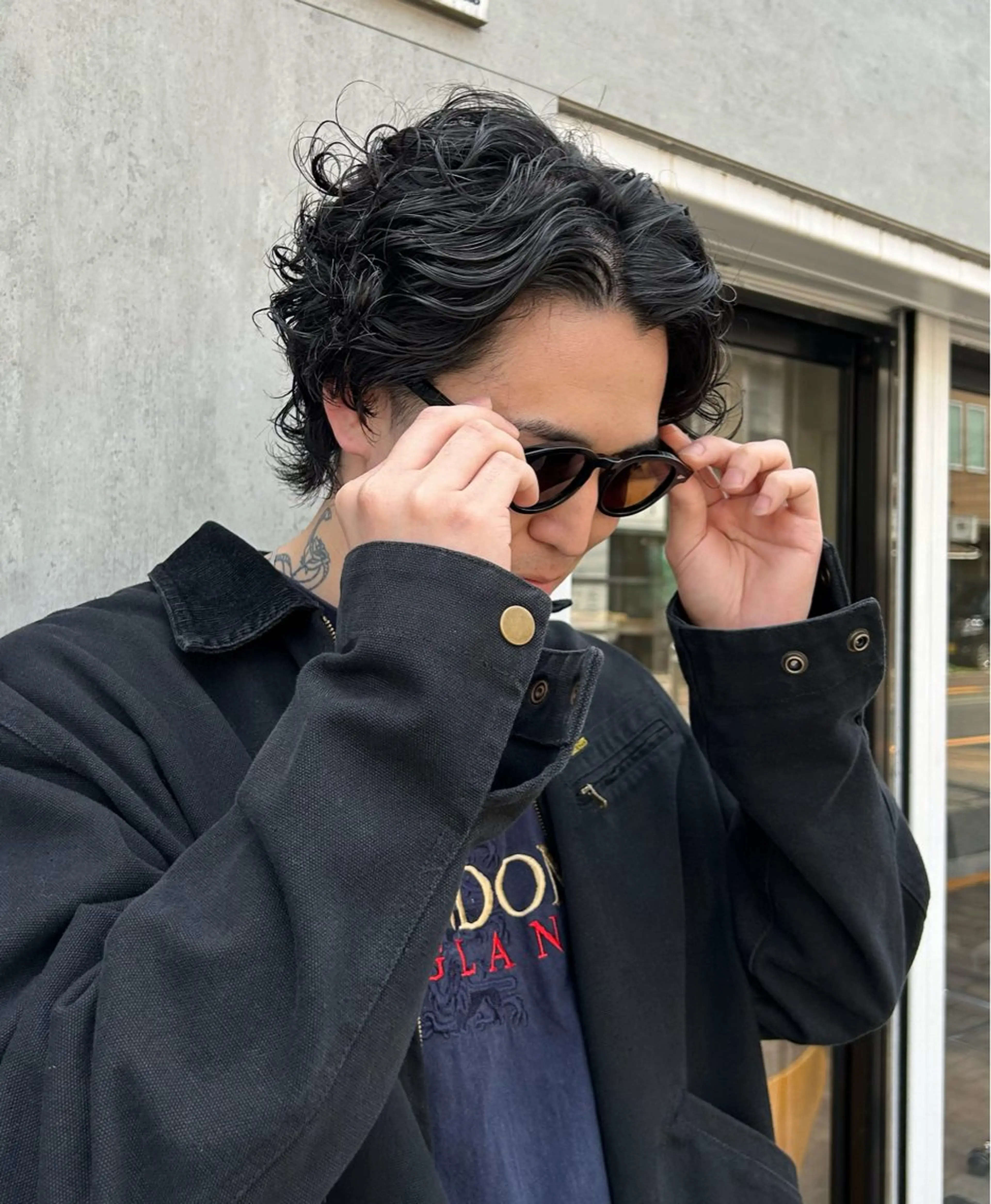 ショート パーマ メンズ カット パーマ トリートメント ✳︎透明感カラー✳︎ ボブ✳︎nanaのヘアスタイル