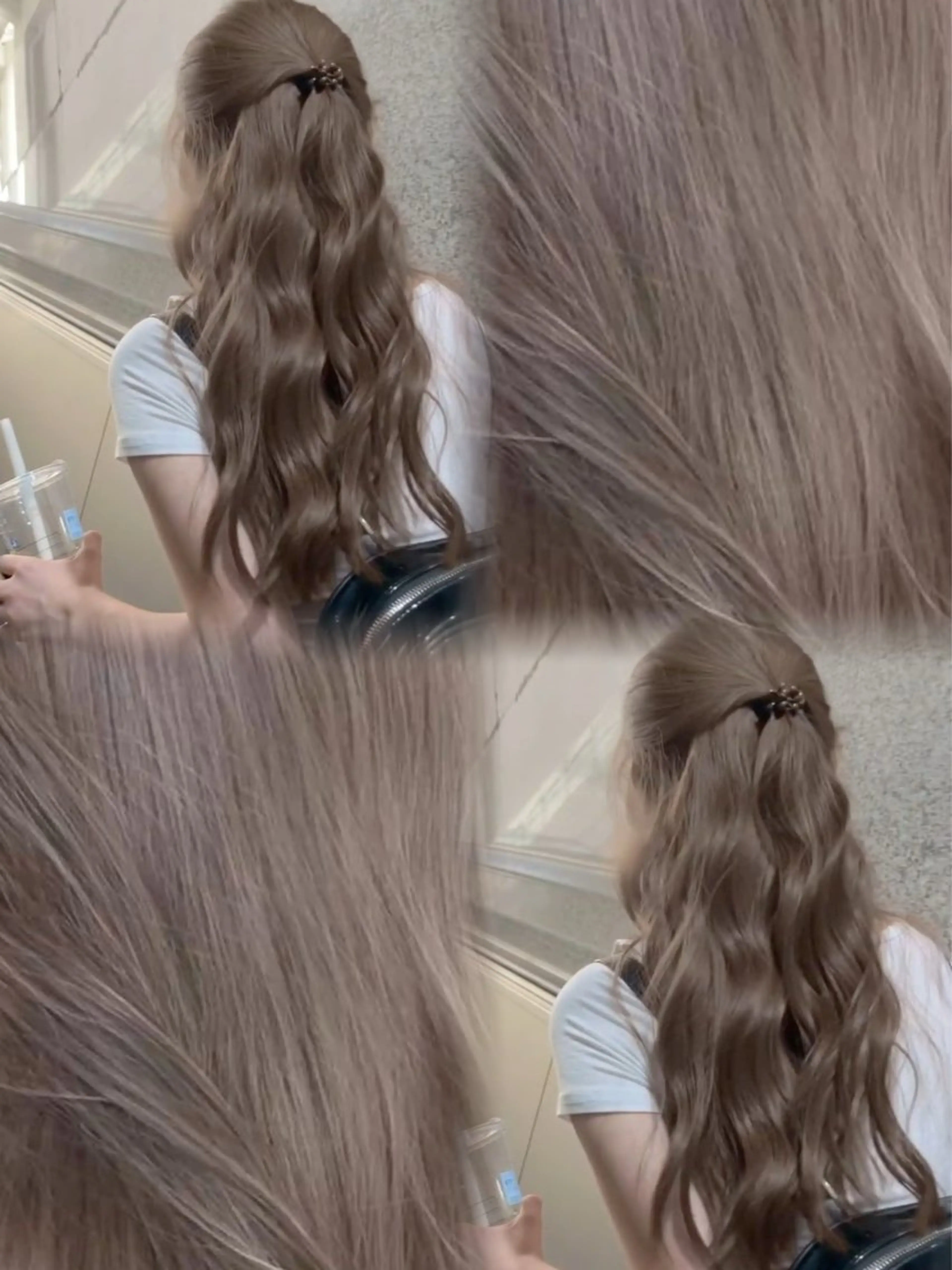 ロング カラー カット ヘアカラー トリートメント 原宿/韓国ボブ /くびれボブ/優希のヘアスタイル