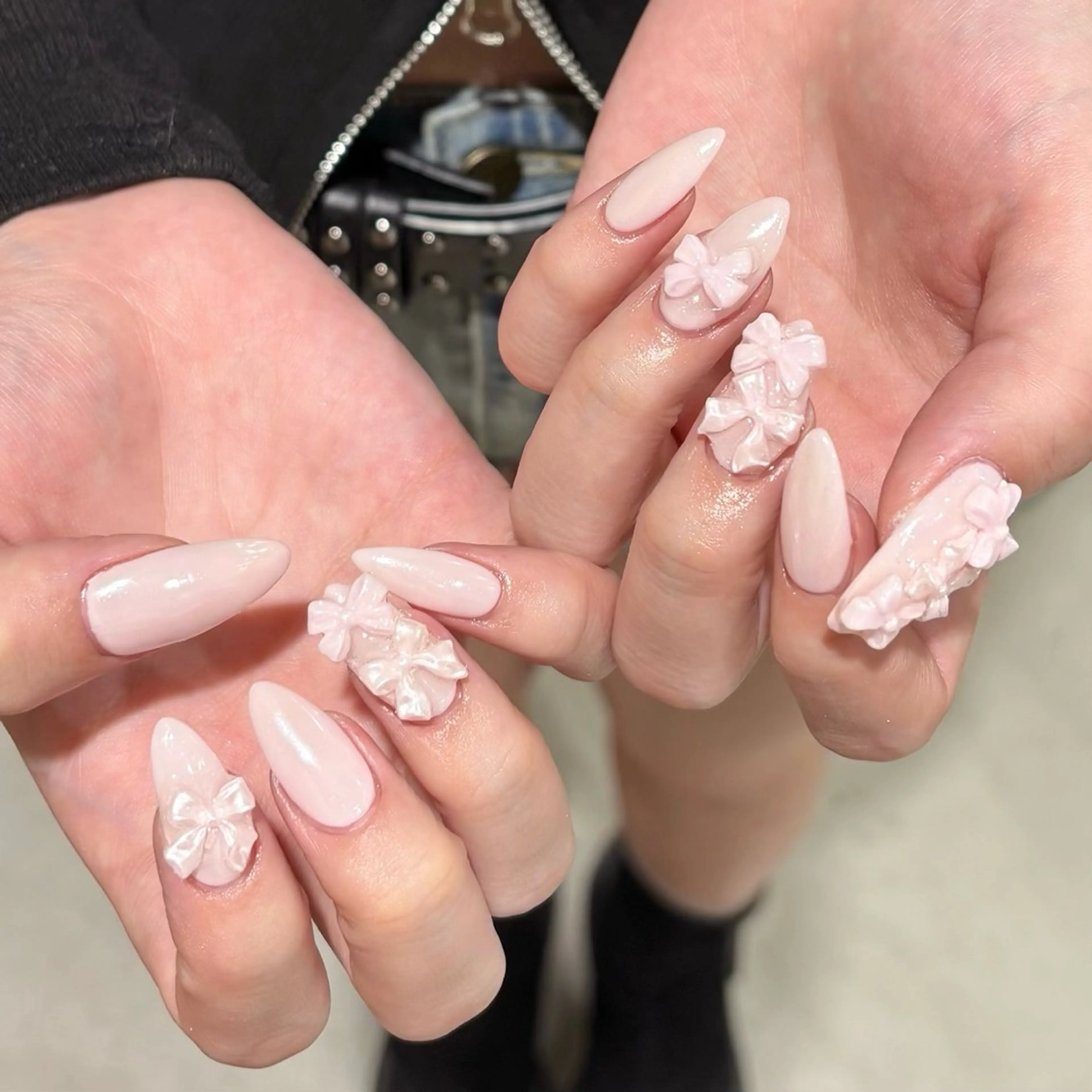 ネイル オーロラネイル 持ち込み ワンカラーネイル モデル様募集中♡ Kokomi🍮のネイルデザイン