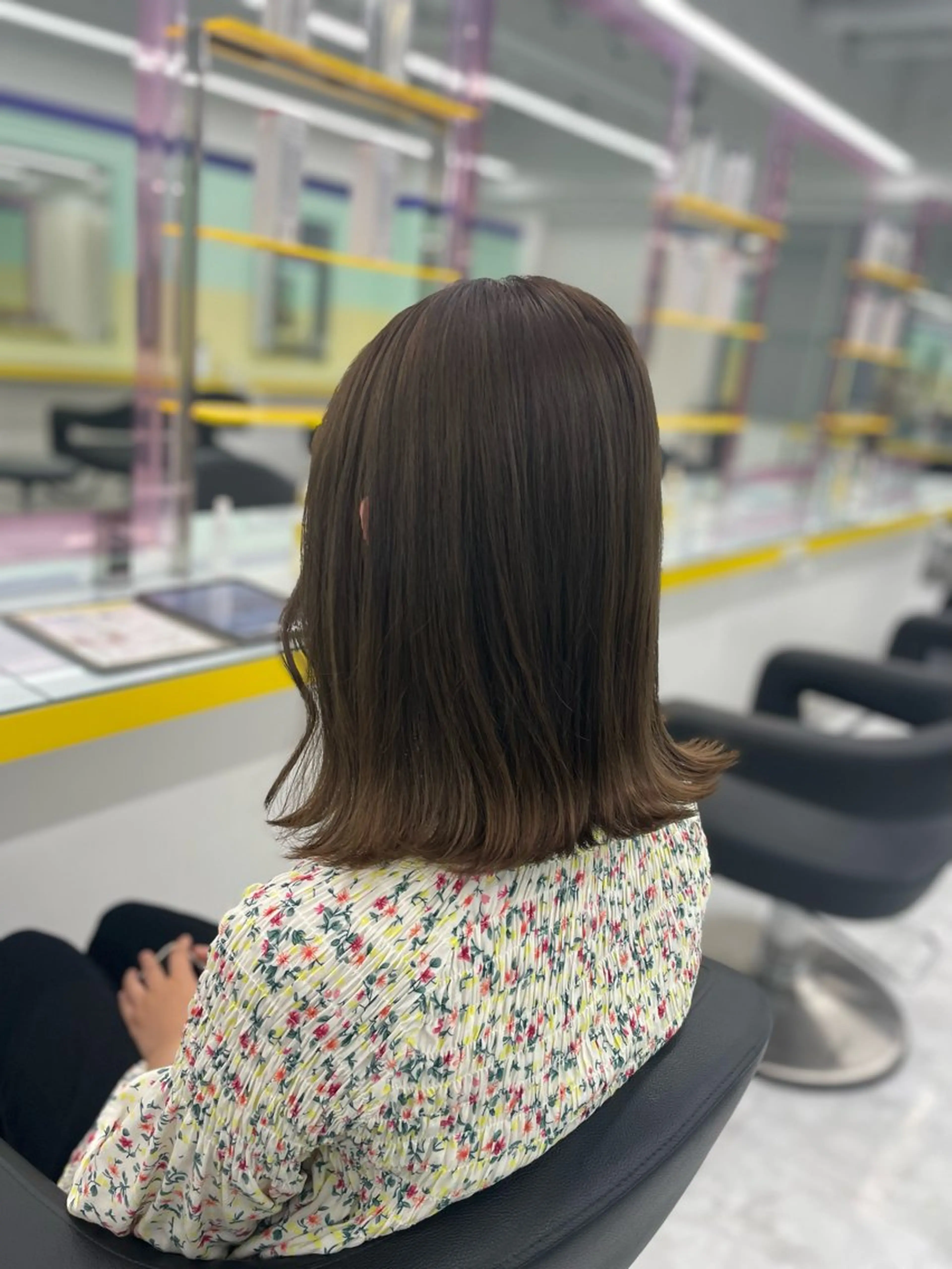 セミロング カラー ヘアアレンジ ヘアカラー トリートメント ヘアセット 【透明感×レイヤー】 🍃RIKU🍃のヘアスタイル