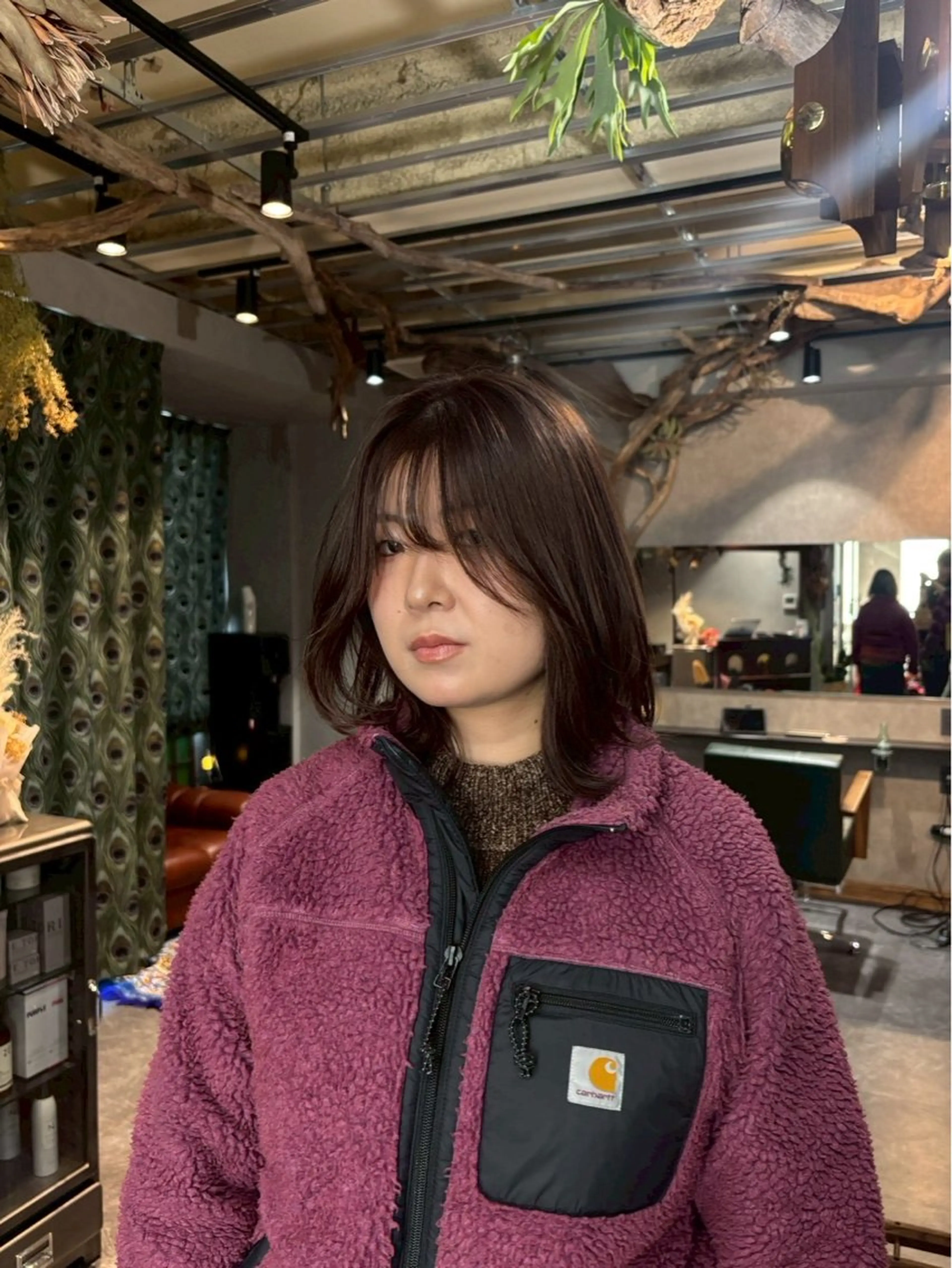 ミディアム カラー ダブルカラー グレージュ インナーカラー 外国人風カラー 髪質改善 カット ヘアカラー トリートメント ravens デザインカラーのヘアスタイル