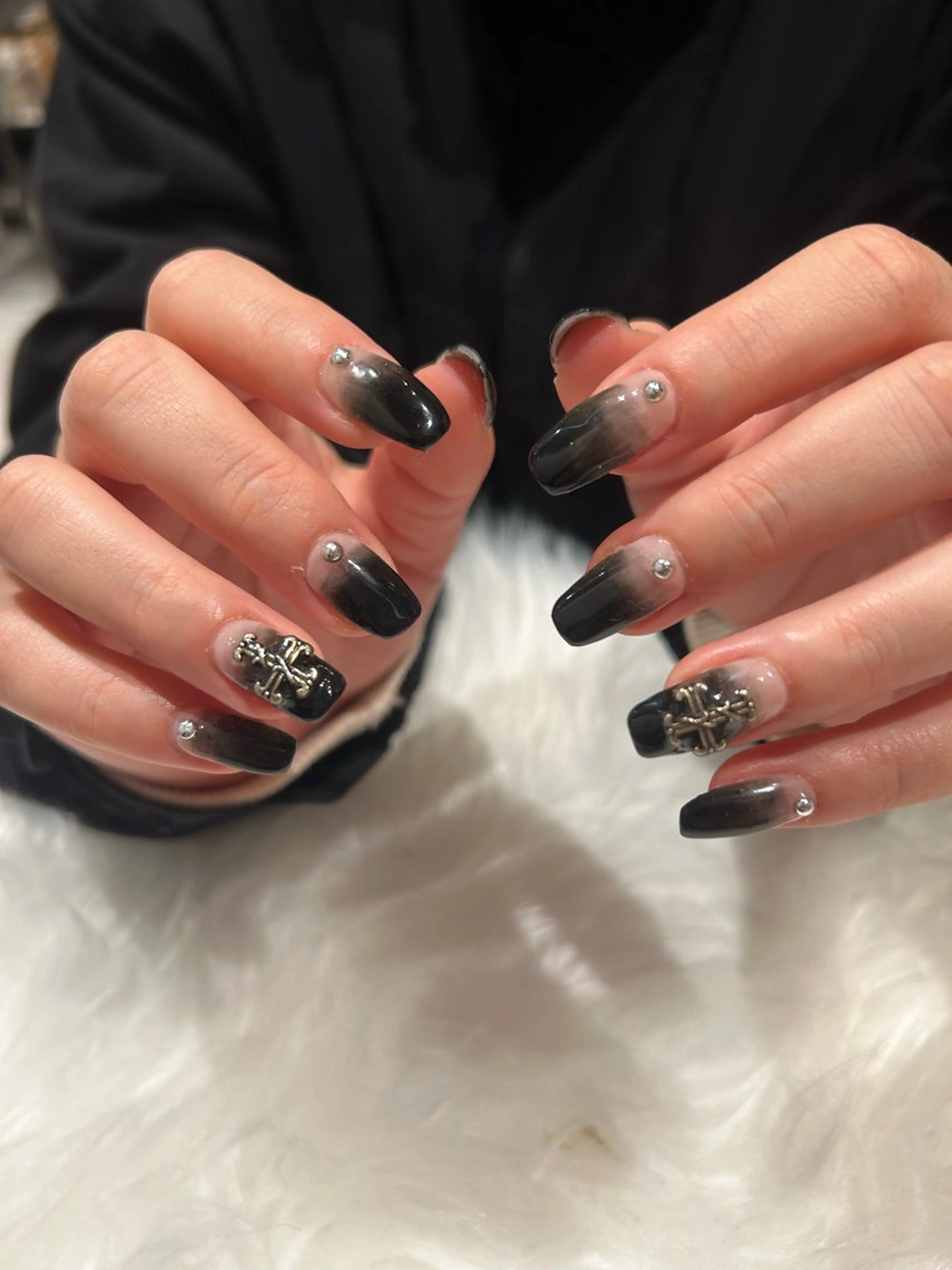 ネイル 成人式 長さ出し 韓国ネイル ショートネイル ハンドネイル ♡ハイトーン★ ネイル/しの♡のヘアスタイル