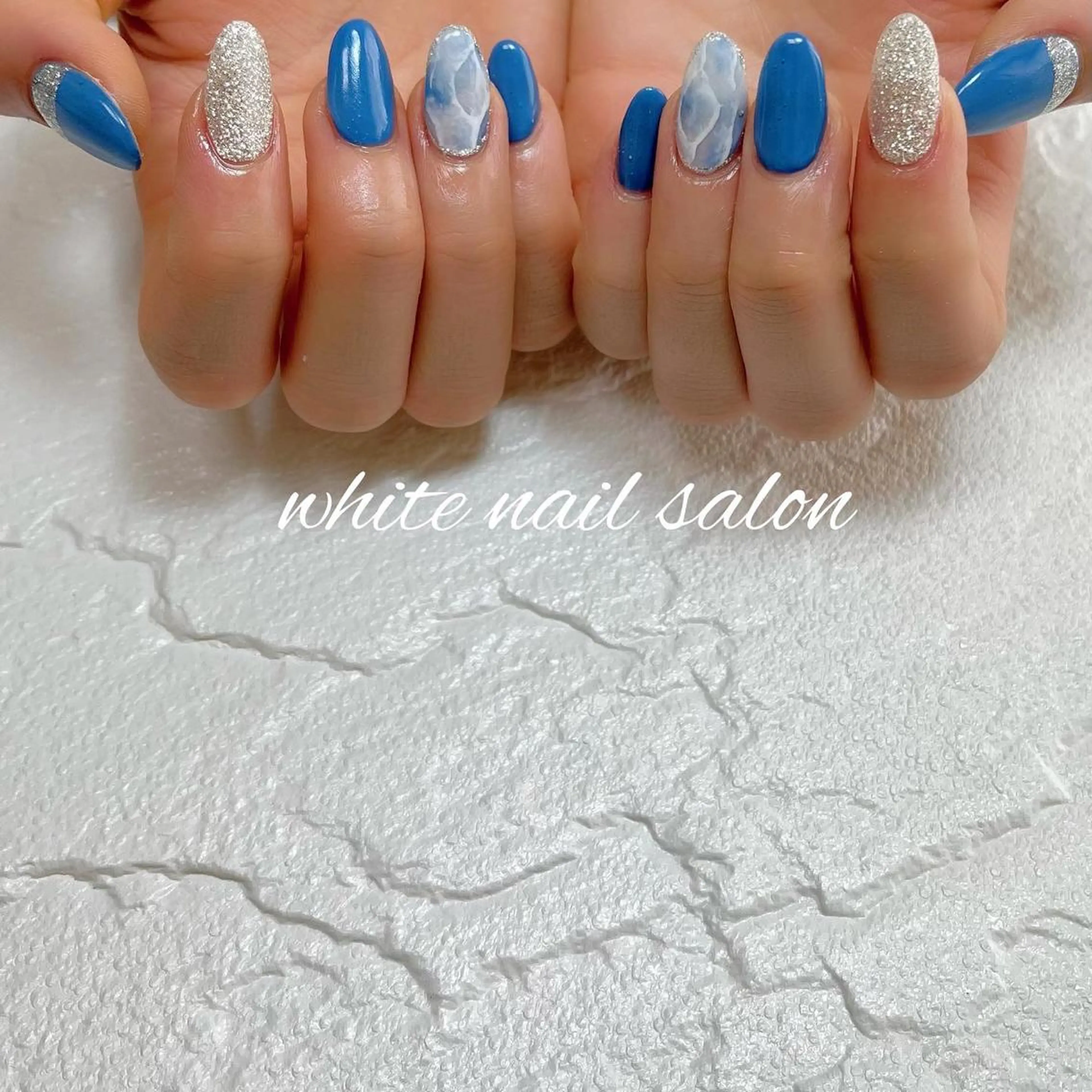 ネイル フットネイル ジェルネイル ハードジェル ラメ(グリッター) 持ち込み ハンドネイル white nail salonのネイルデザイン
