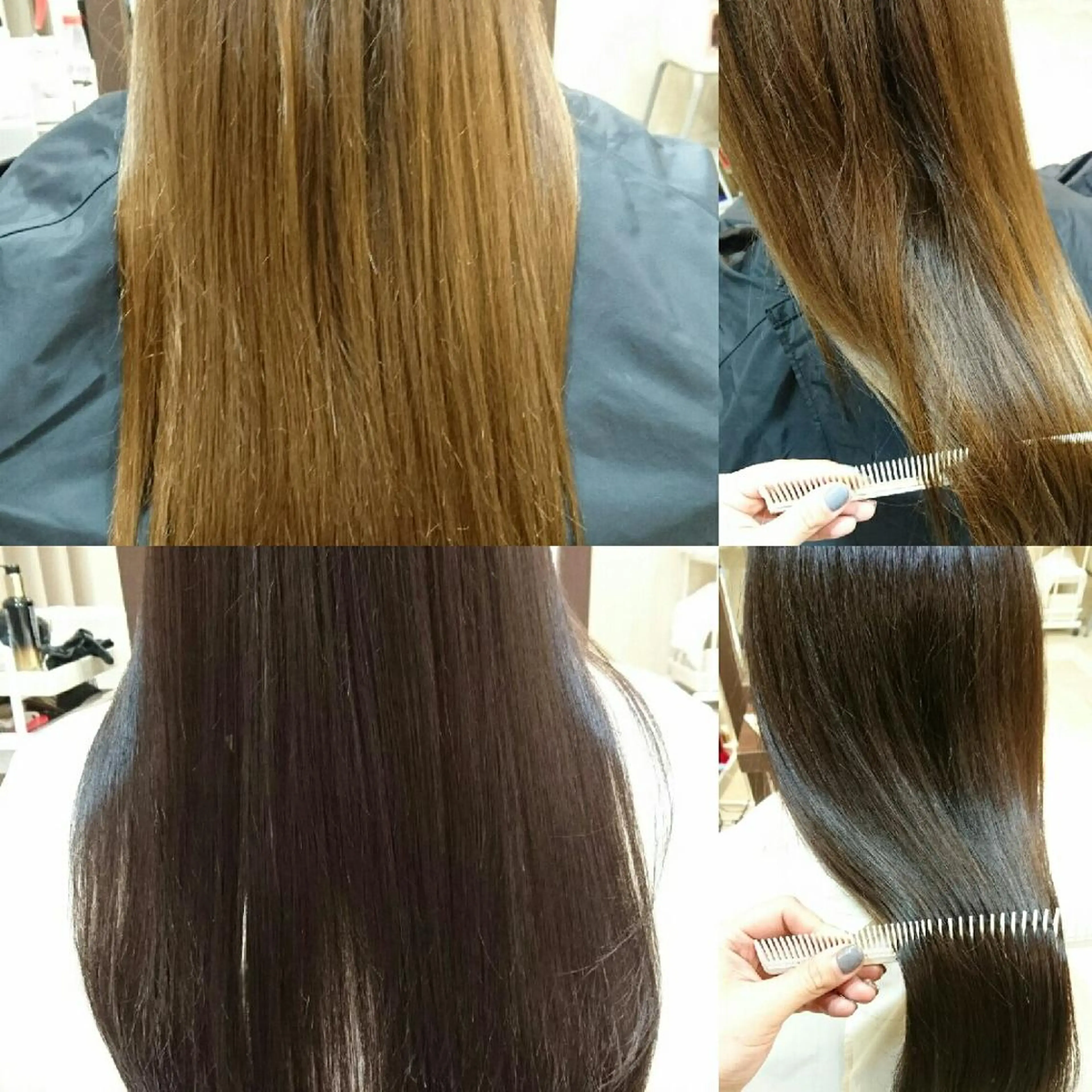 ロング カラー タッセルボブ× 美髪・髪質改善のヘアスタイル