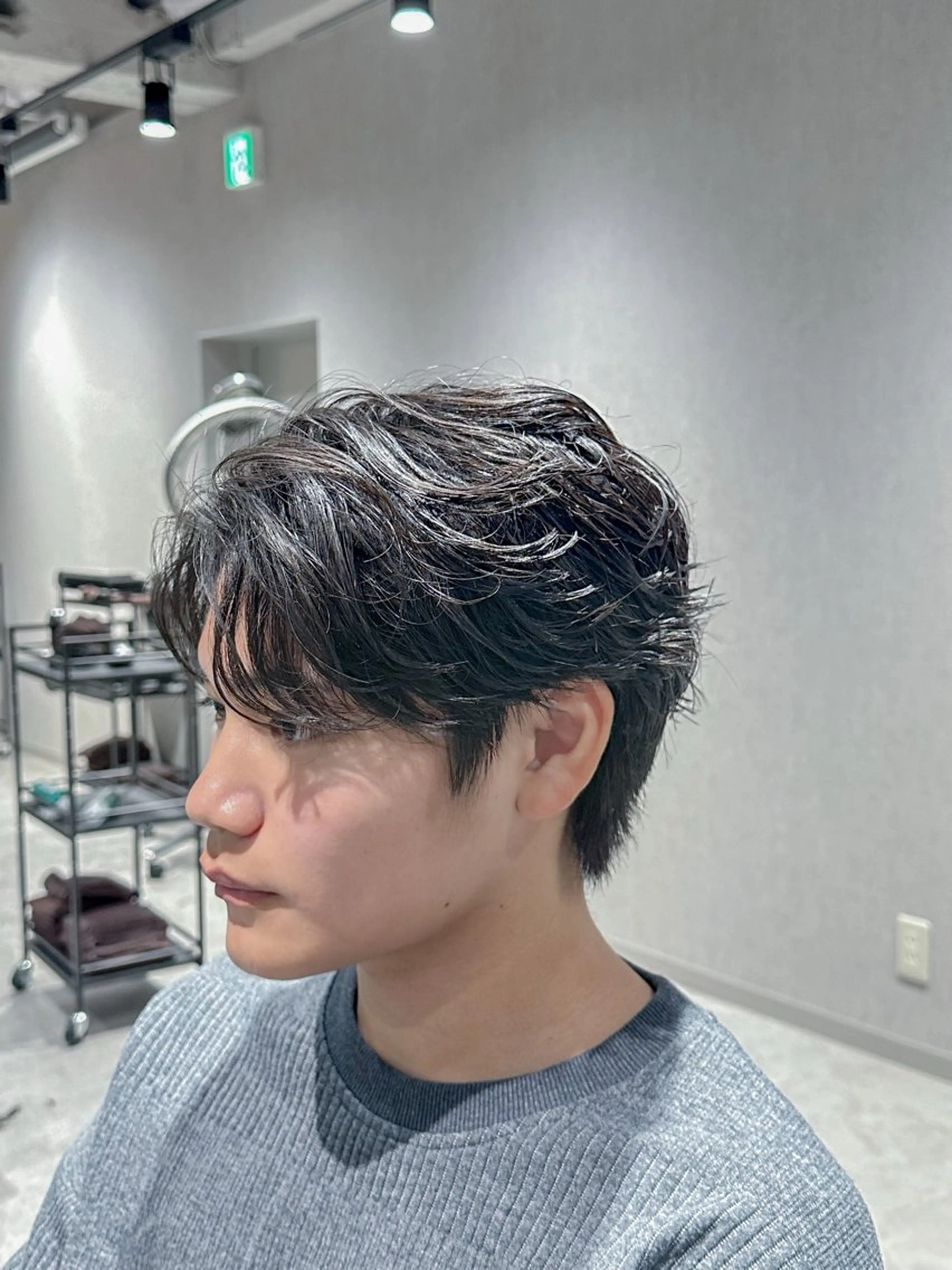 ショート パーマ メンズ フェザーパーマ メンズパーマ ショートヘア カット パーマ トリートメント フェザーパーマ職人 🪶ryosukeのヘアスタイル