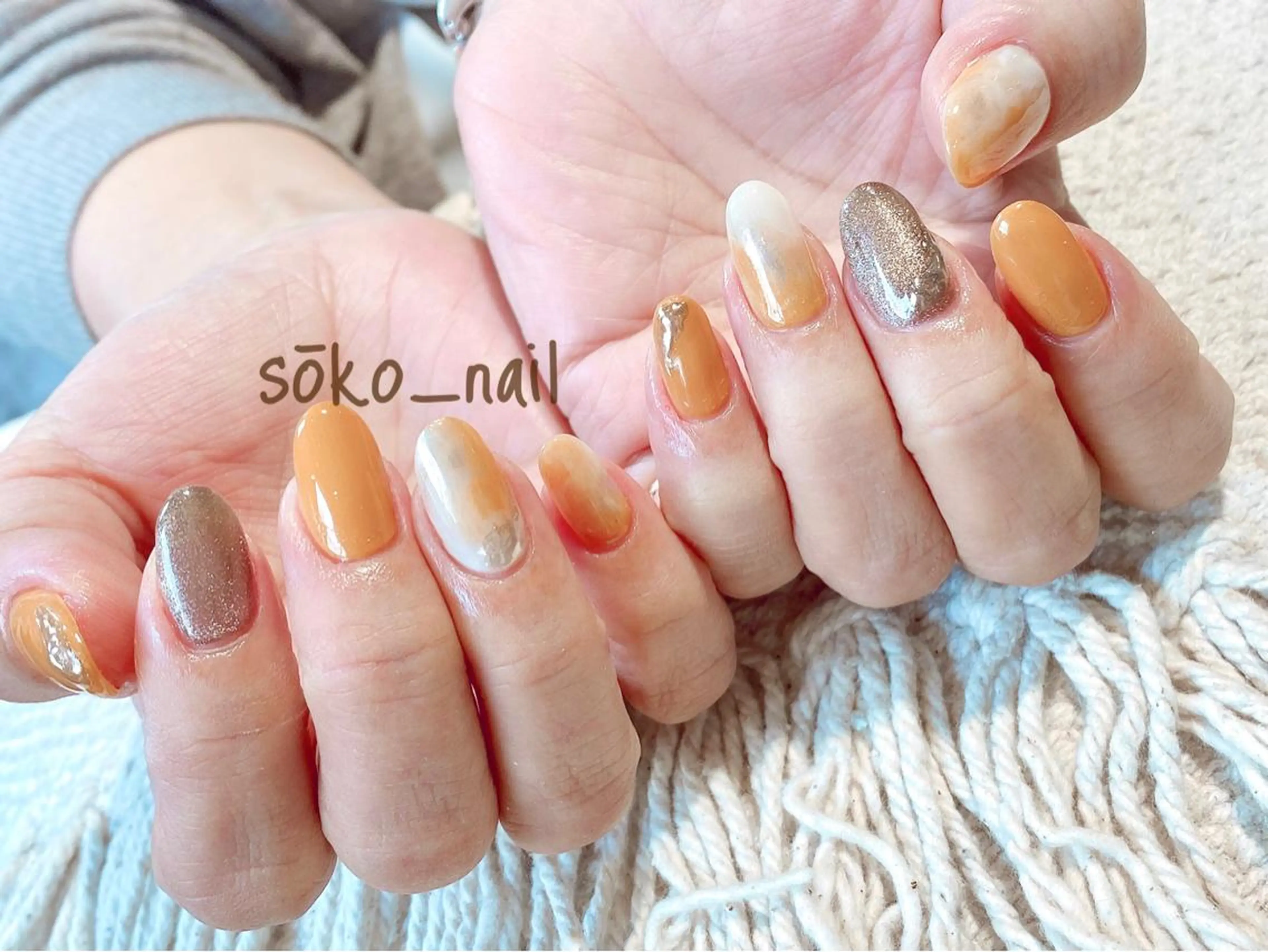 ネイル ハンドネイル megu  / sōko nailのネイルデザイン