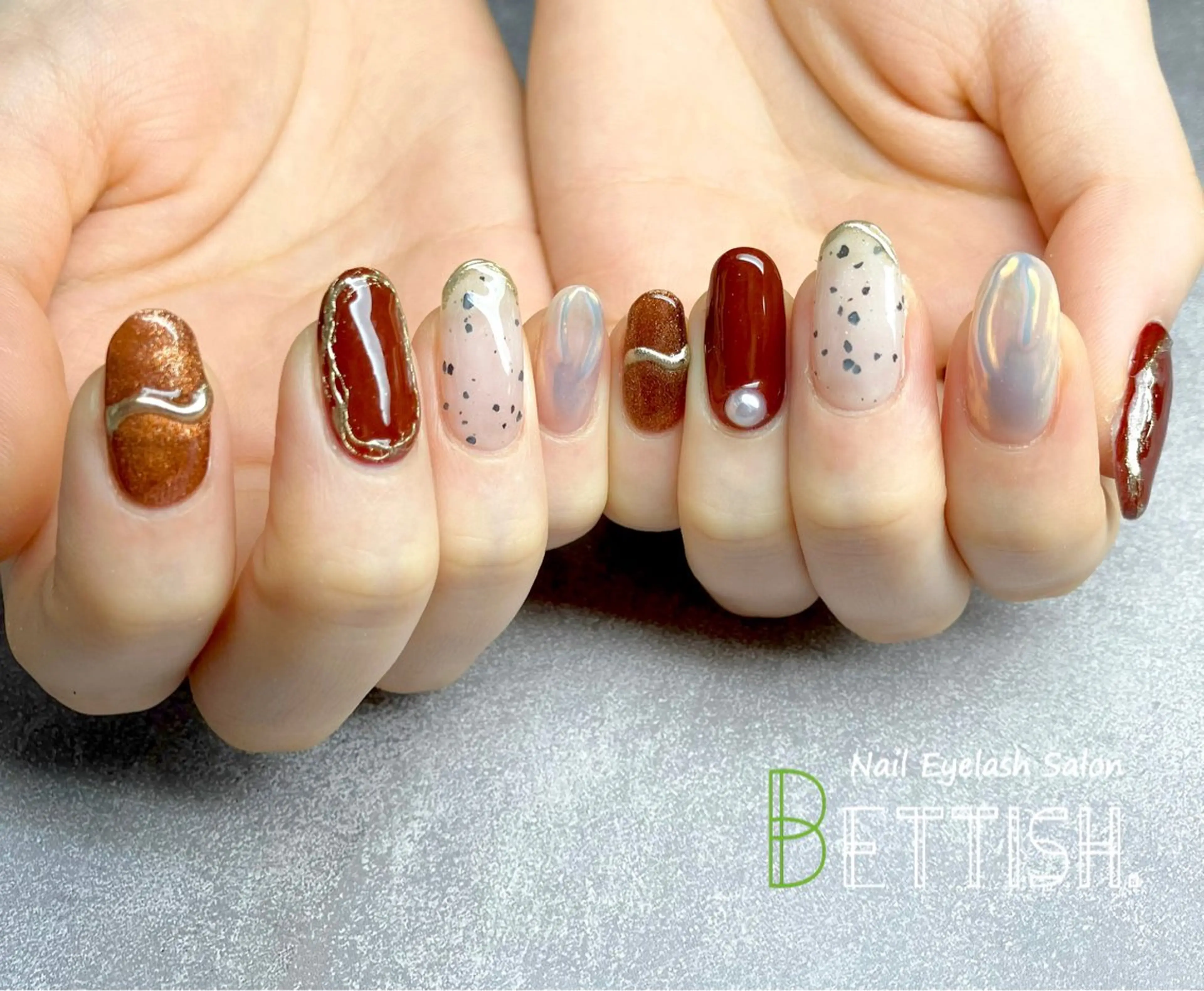 ネイル ボルドー BETTISH. KUMIKO☺︎︎のネイルデザイン