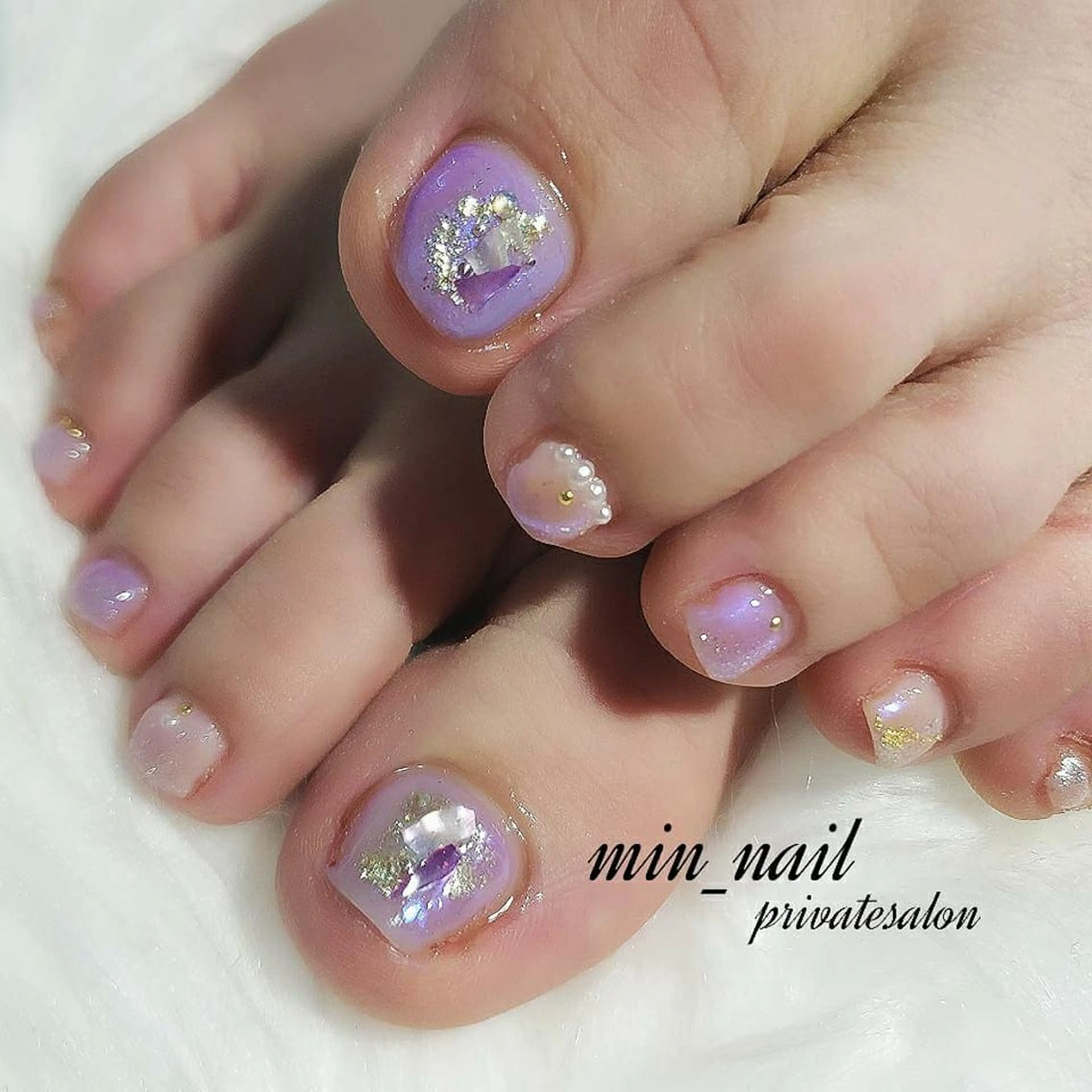 ネイル フットネイル フットネイル プライベートサロン lienのネイルデザイン