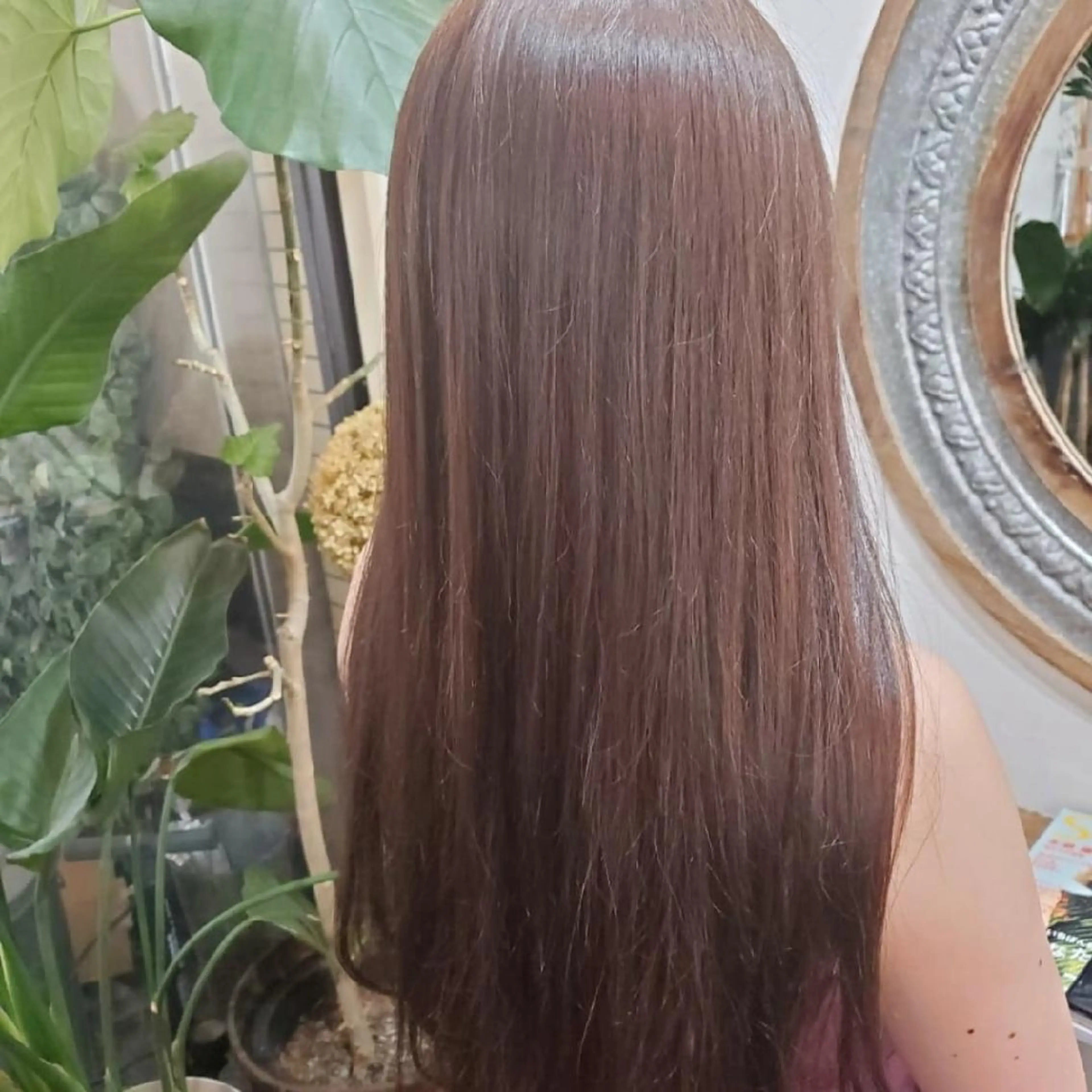 ロング カラー カット ヘアカラー トリートメント 韓国ヘア レイヤー くびれヘアMATSUのヘアスタイル