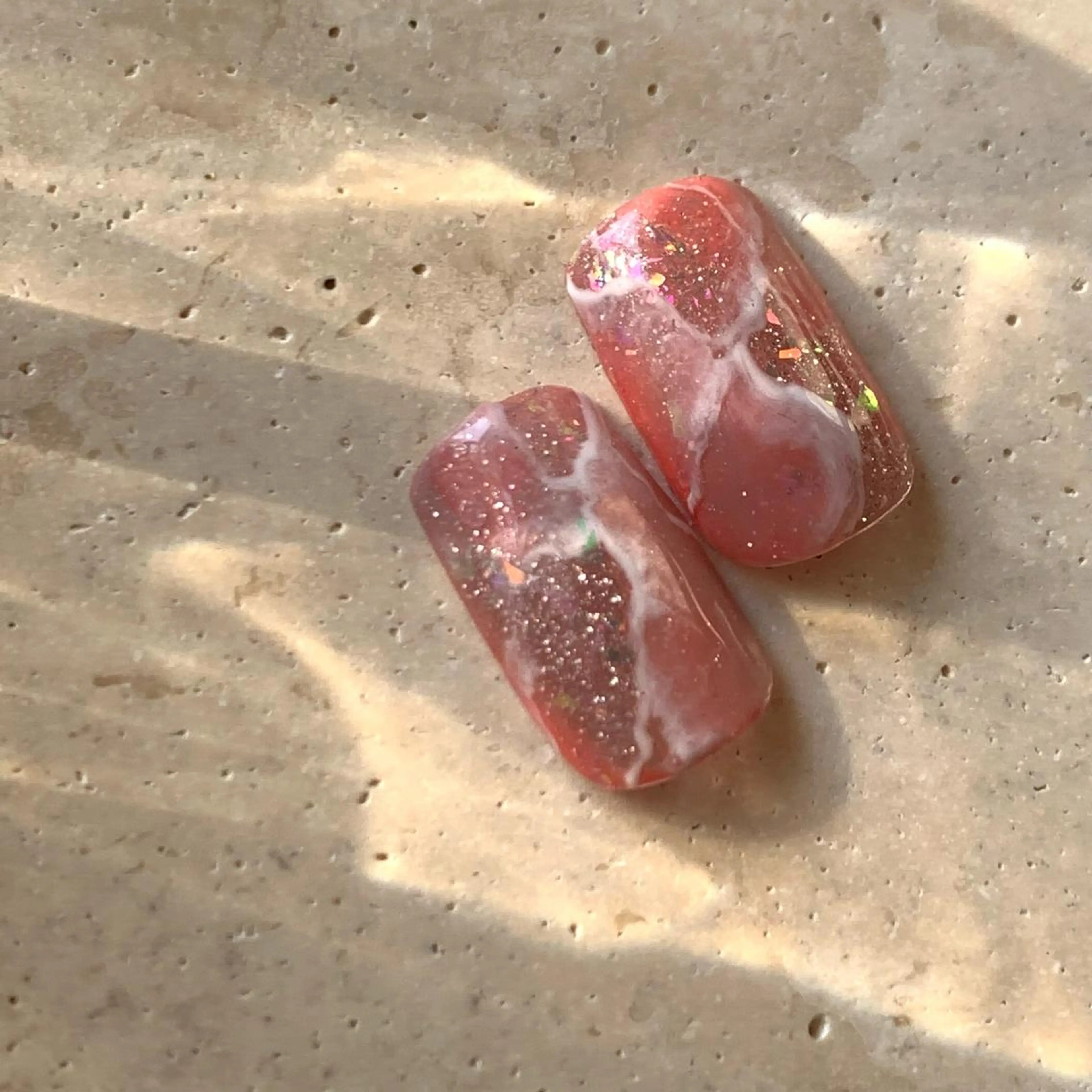 ネイル キラキラネイル ピンク シンプルネイル T Kのネイルデザイン